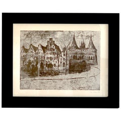 Edvard Munch, Lübeck, 1902, Lithograph