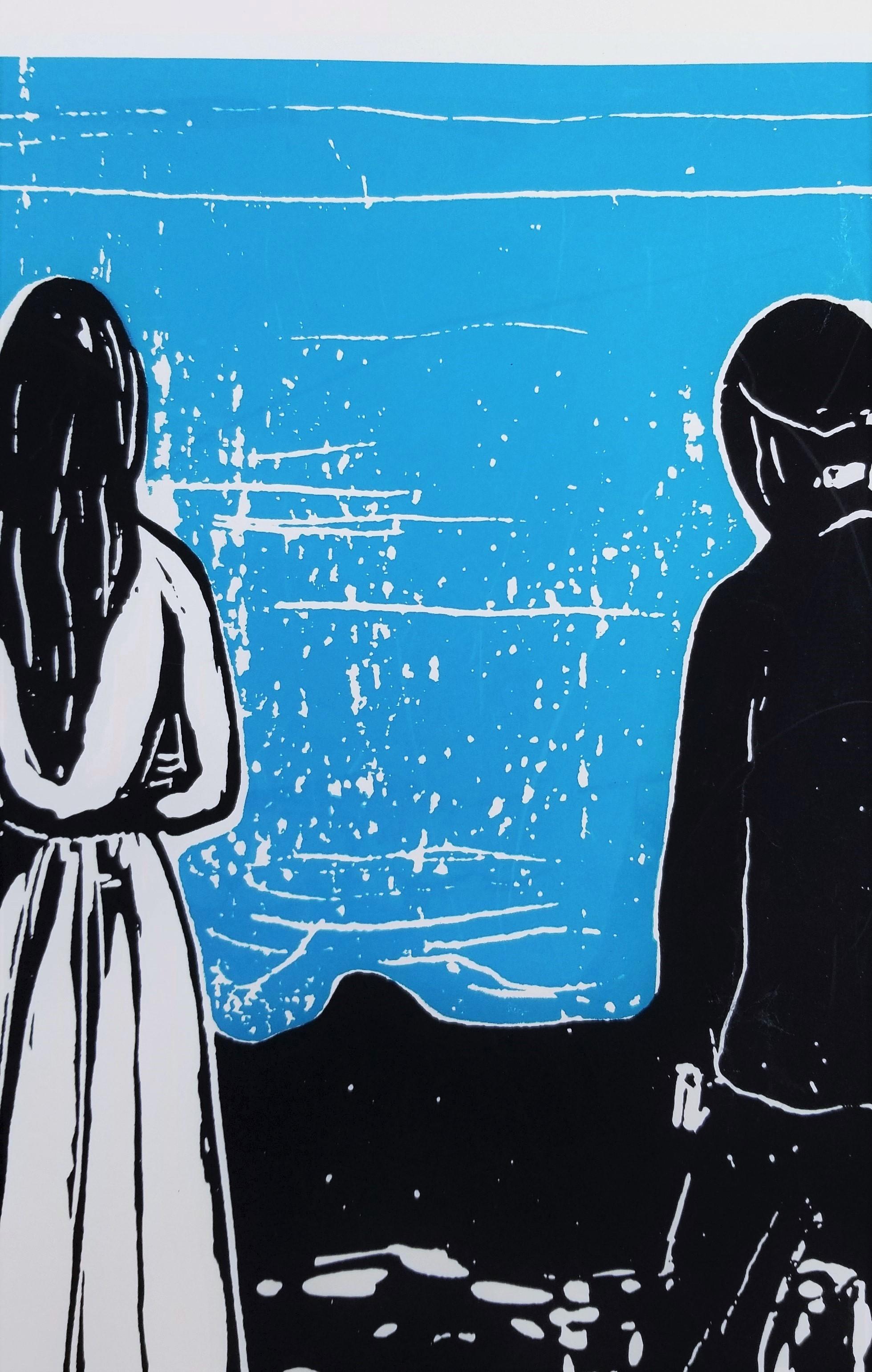 Affiche du Detroit Institute of Arts (Two People - The Lonely Ones) /// Edvard Munch en vente 7