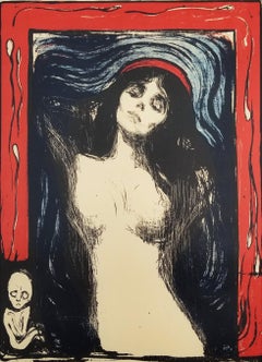 Kunsthalle Tübingen (Madonna) Poster /// Expressionist Edvard Munch Screenprint