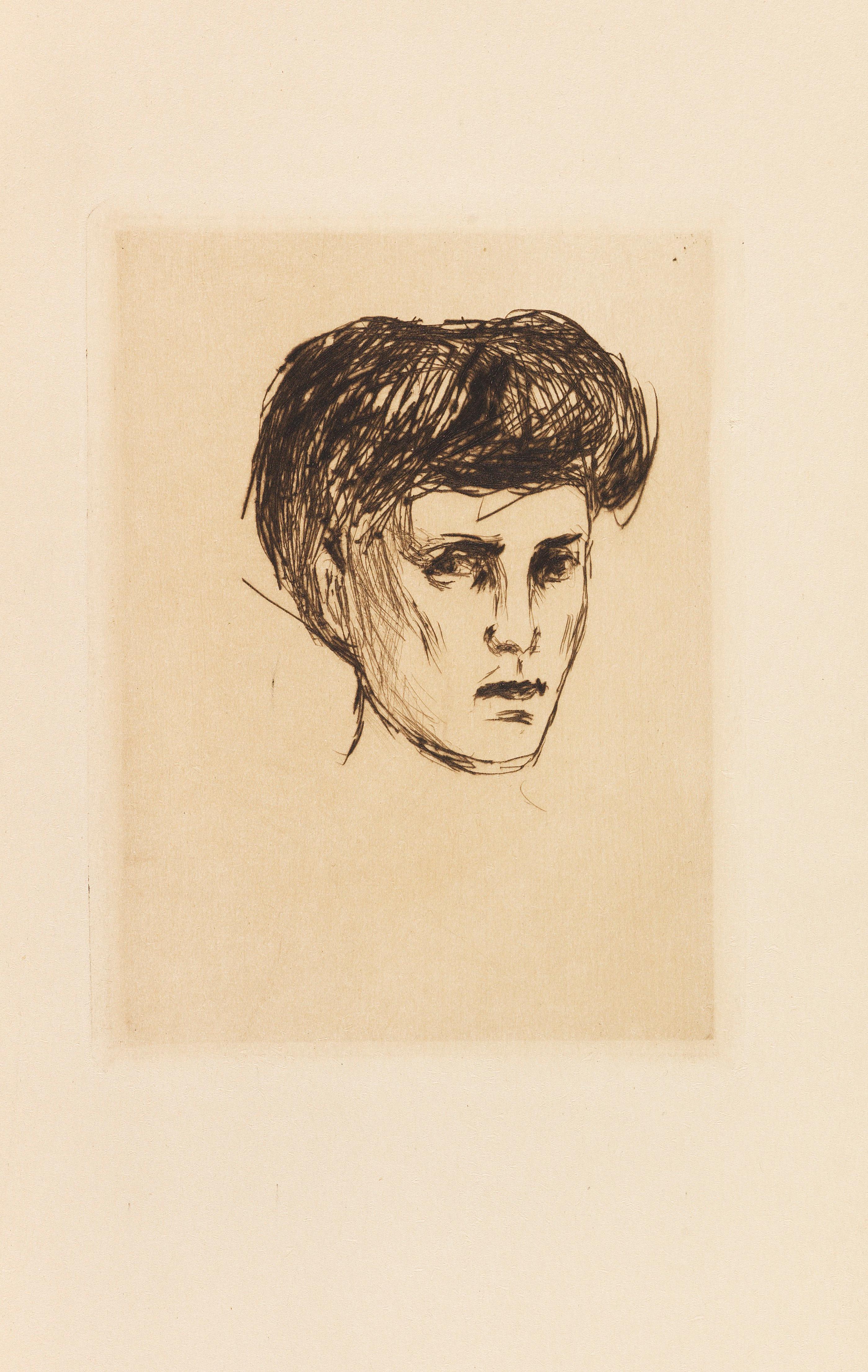 Kvinnehode (Schiefler 259; Woll 288), Edvard Munch For Sale 5