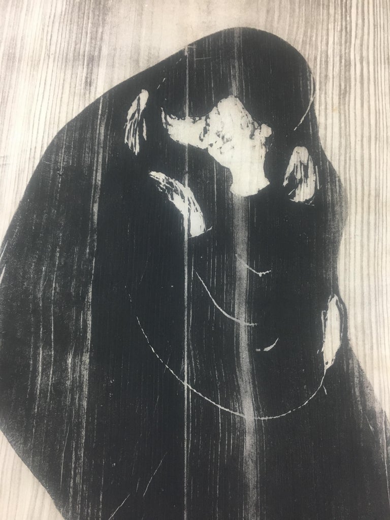 Kyss IV - Beige Figurative Print by Edvard Munch