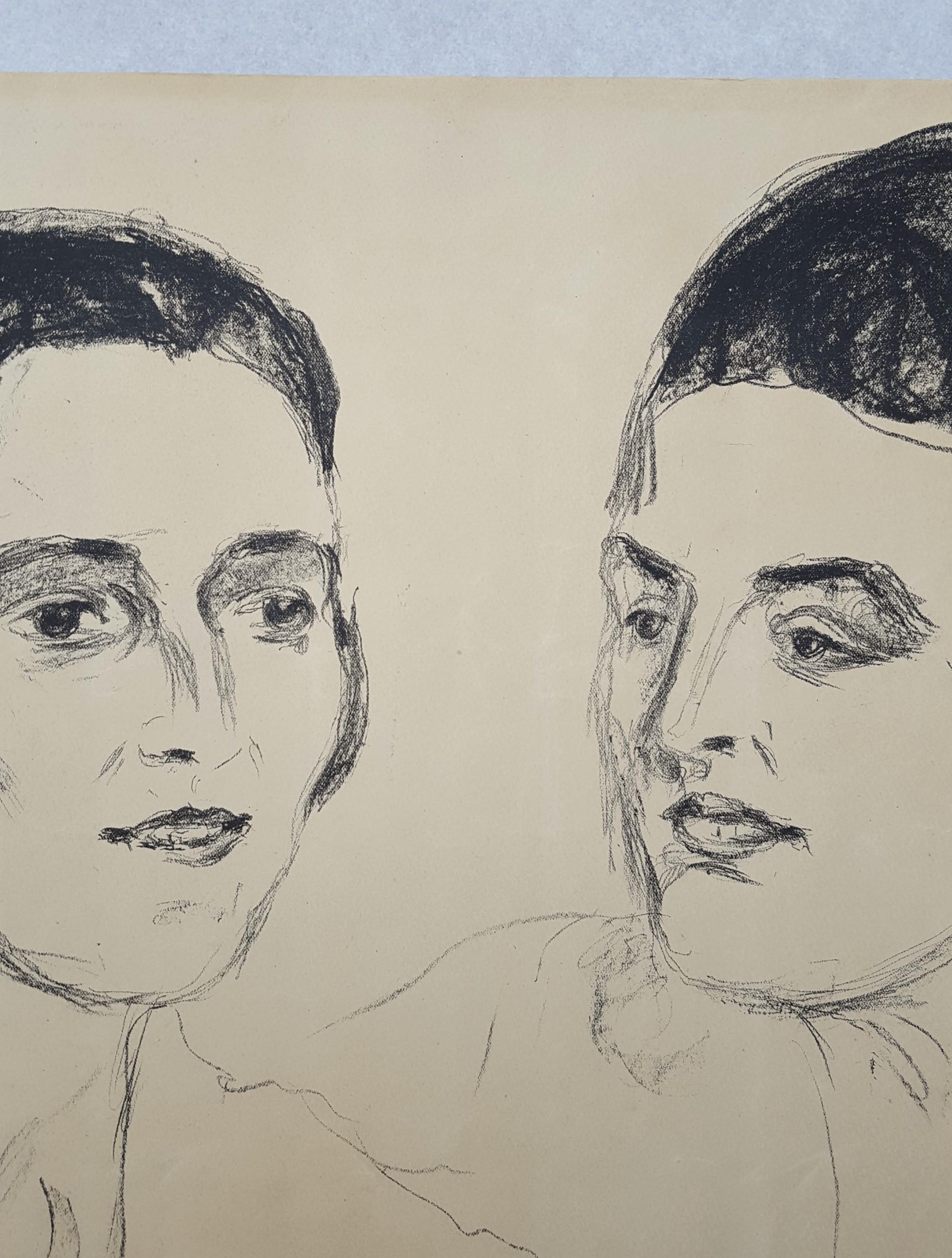 Louise and Else Heyerdahl /// Expressionism Edvard Munch Portrait Figurative Art For Sale 11