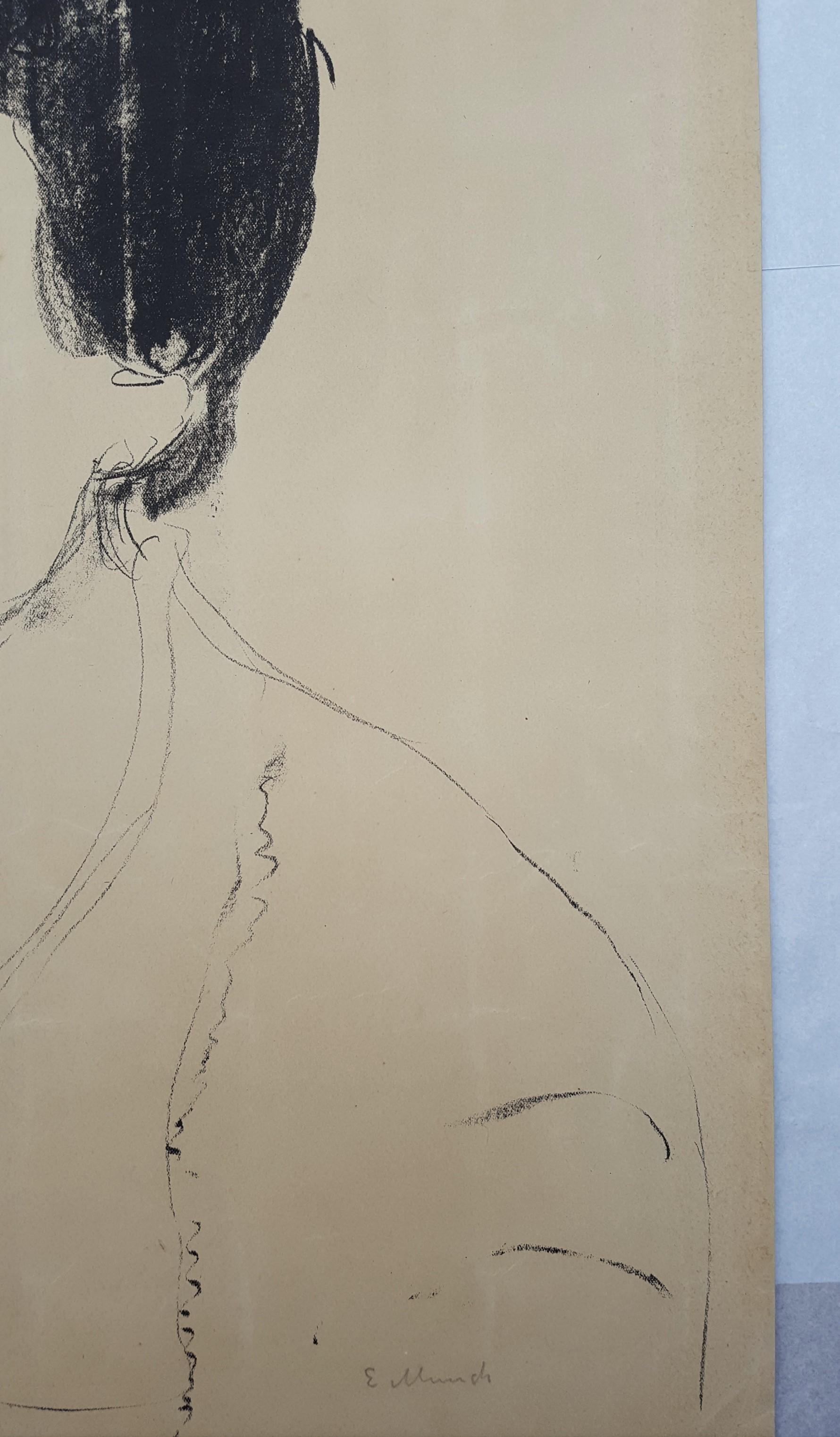 Louise and Else Heyerdahl /// Expressionism Edvard Munch Portrait Figurative Art For Sale 14