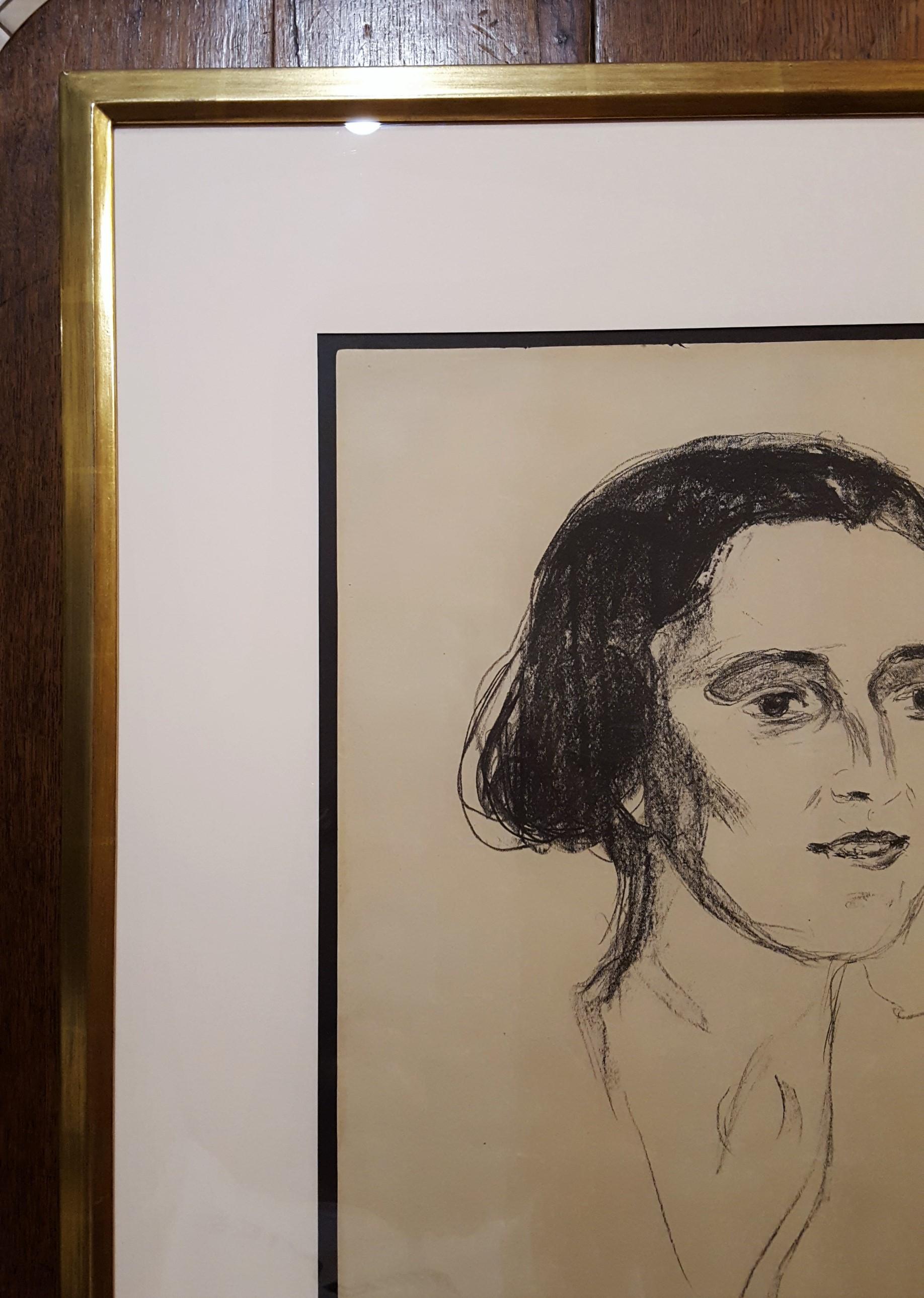 Louise and Else Heyerdahl /// Expressionism Edvard Munch Portrait Figurative Art For Sale 3