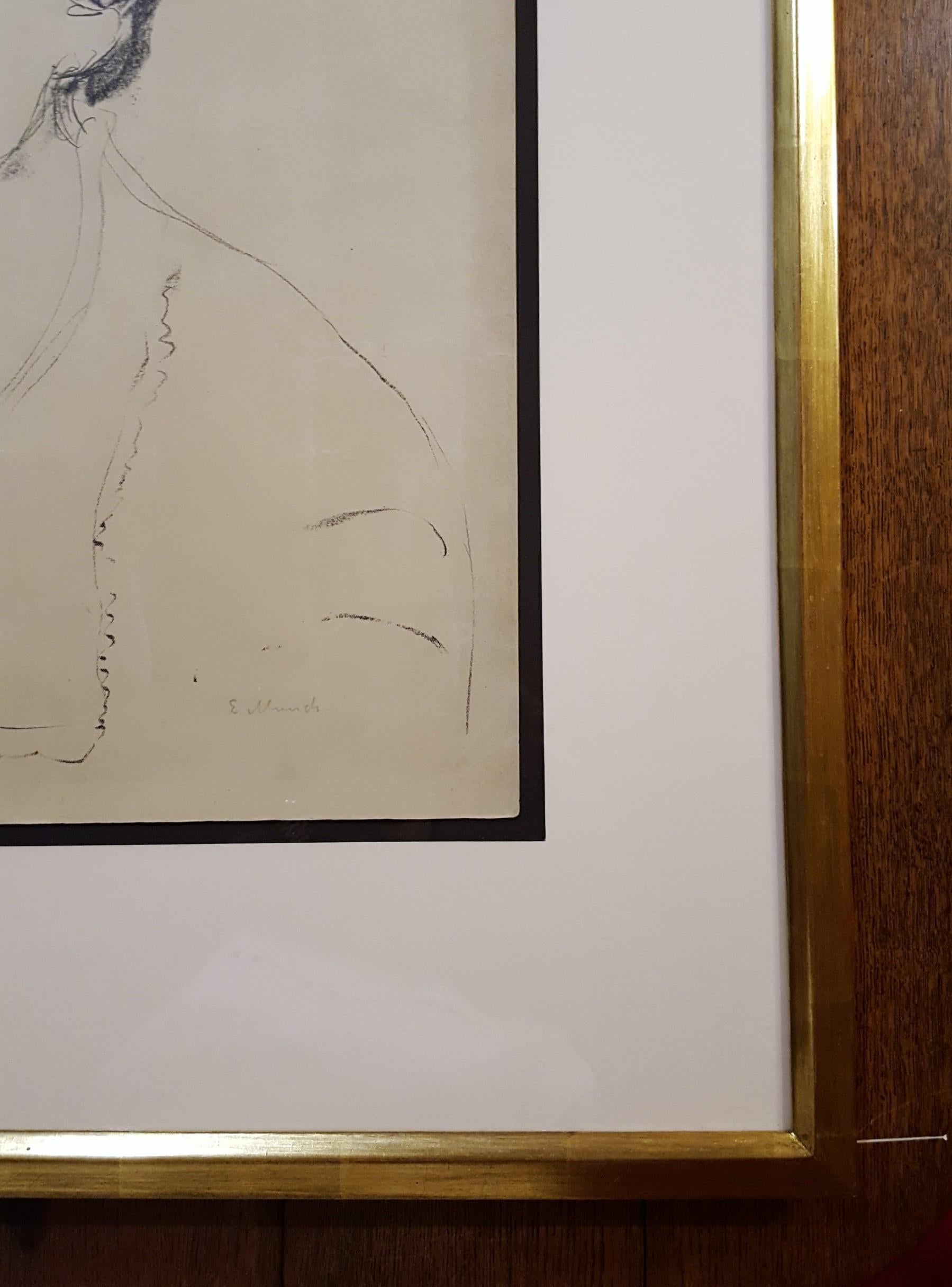 Louise and Else Heyerdahl /// Expressionism Edvard Munch Portrait Figurative Art For Sale 5