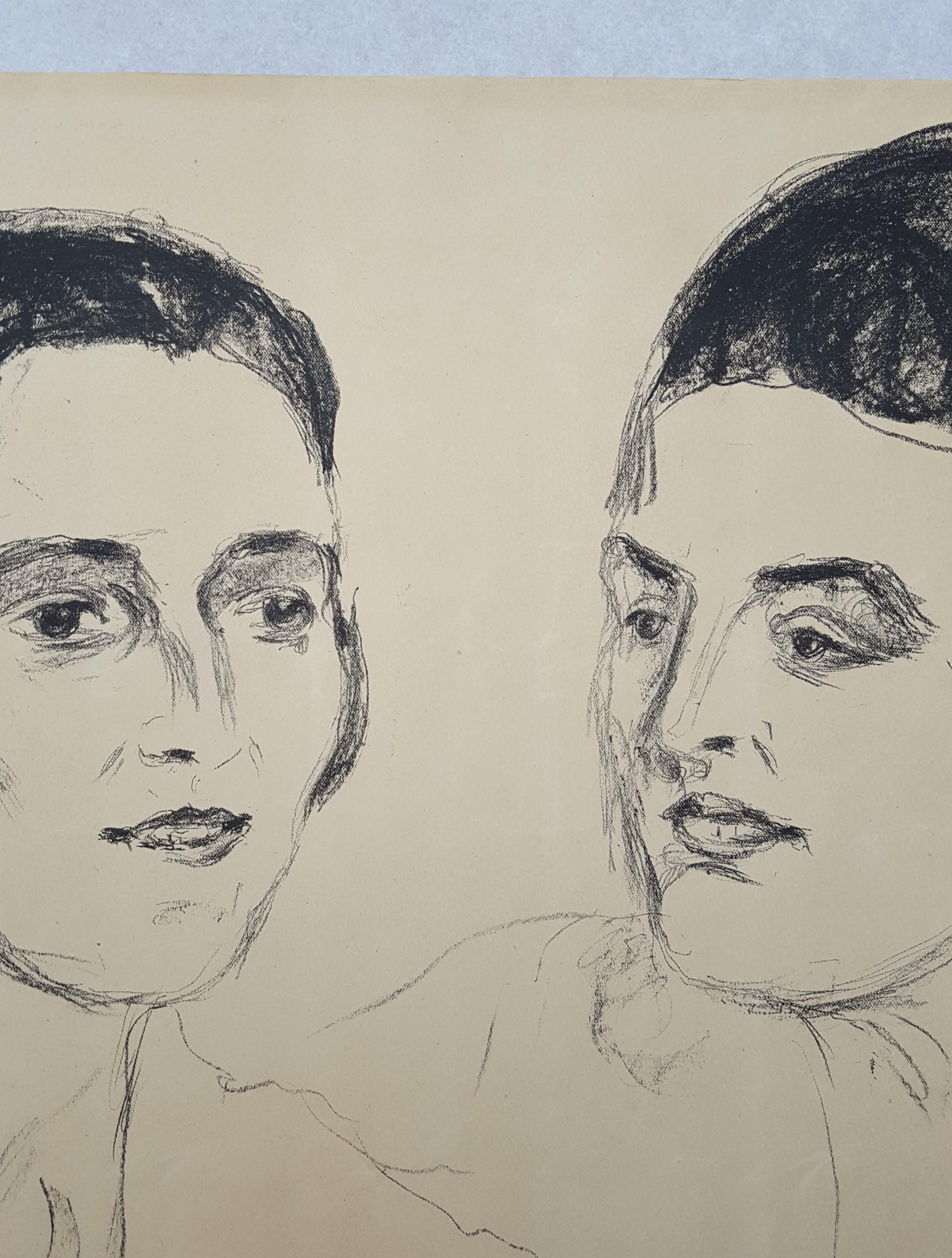 Louise and Else Heyerdahl /// Expressionism Edvard Munch Portrait Figurative Art For Sale 8