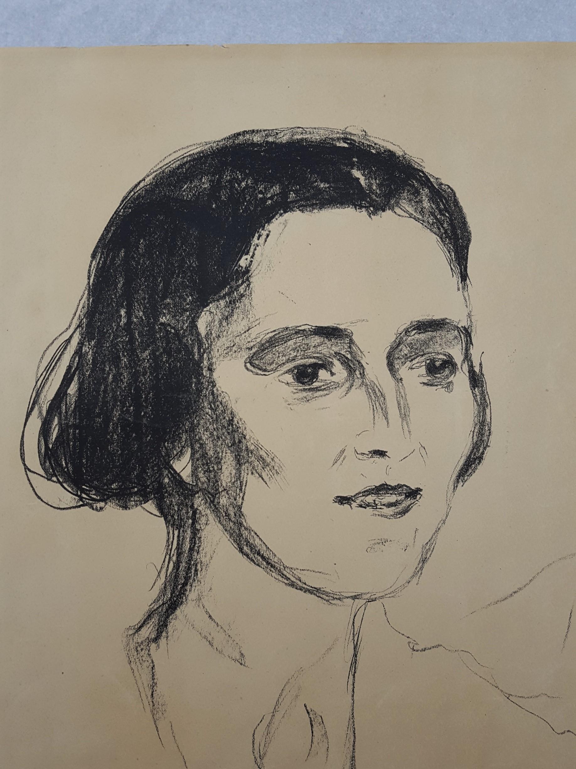 Louise and Else Heyerdahl /// Expressionism Edvard Munch Portrait Figurative Art For Sale 12
