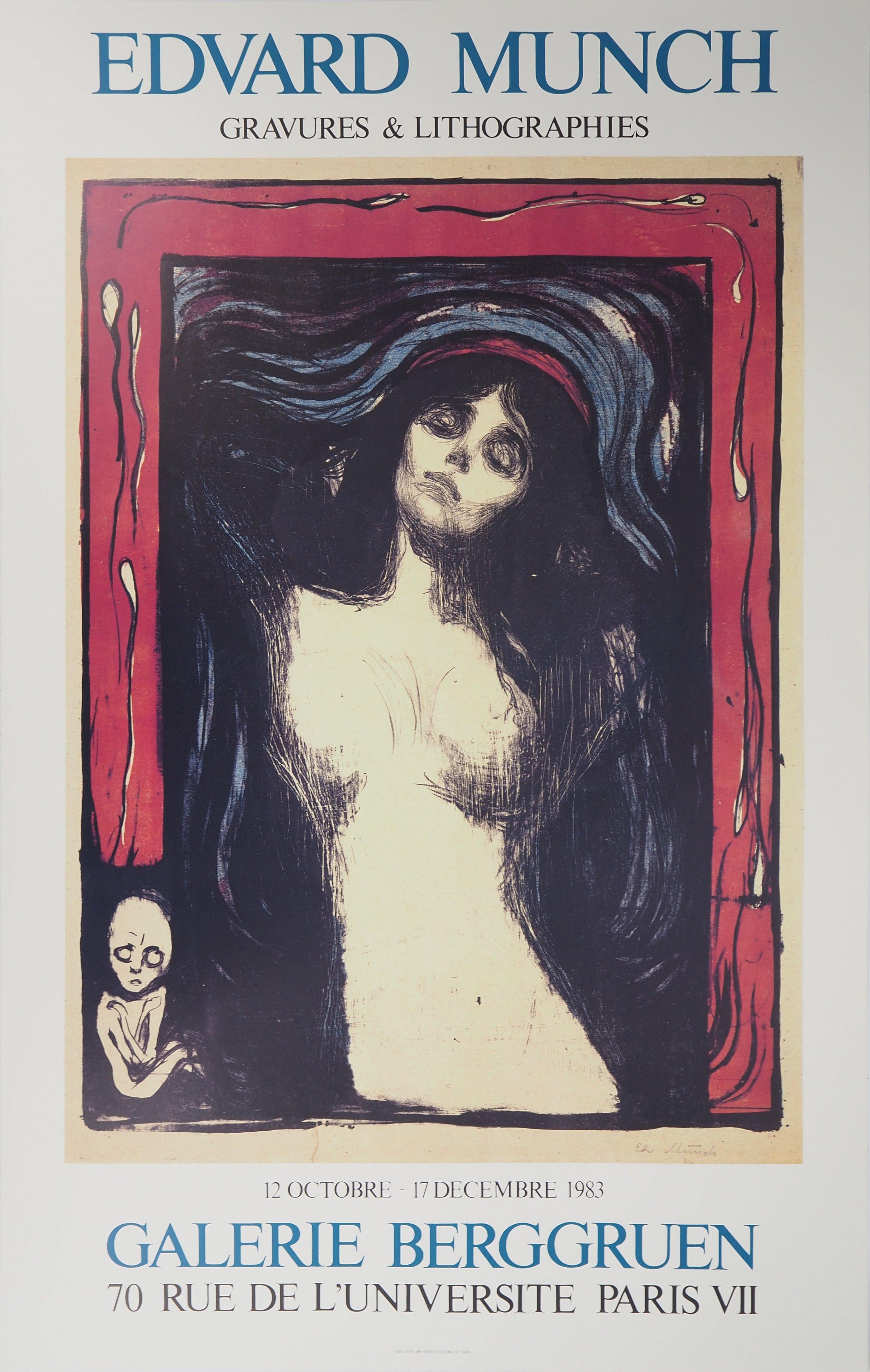 Madonna (Dreaming Woman) - Poster originale per mostre d'epoca (Berggruen)