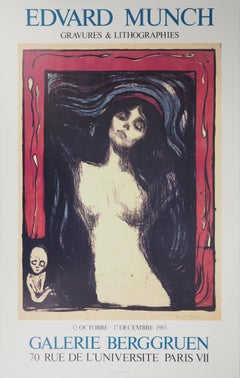 Madonna (Dreaming Woman) – Original-Vintage-Ausstellungsplakat (Berggruen)