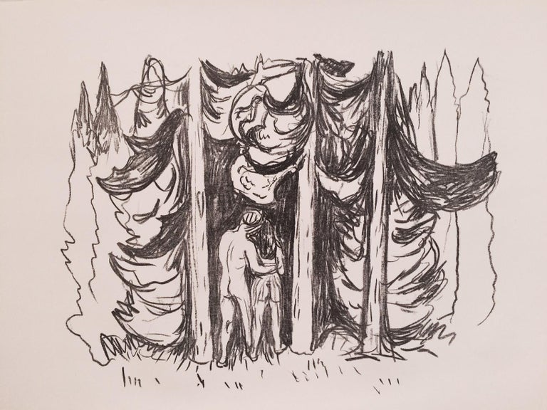 Edvard Munch Figurative Print - Munch: Skogen (The Forest) (Woll 342)