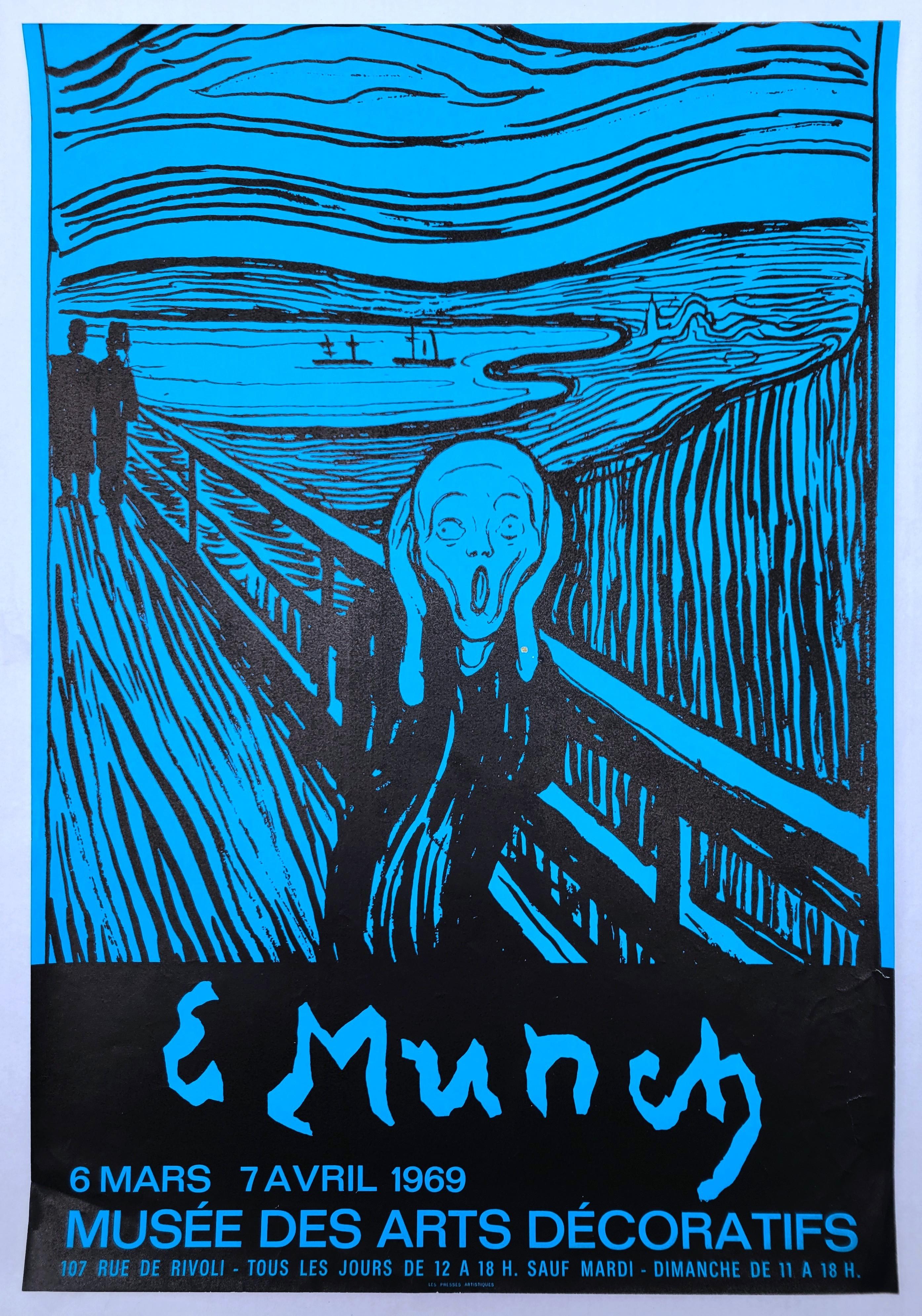 Cartel del Museo de Artes Decorativas (El Grito) /// Arte expresionista de Edvard Munch en venta 1