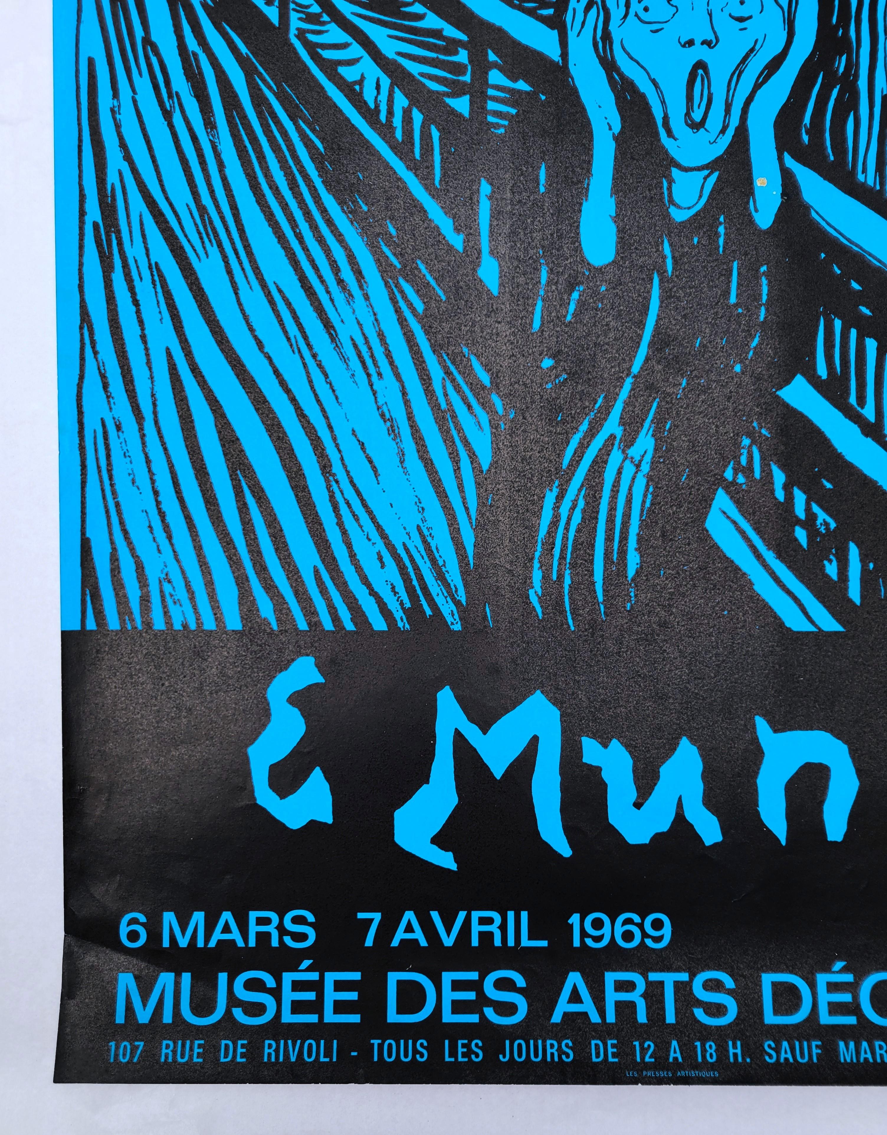 Cartel del Museo de Artes Decorativas (El Grito) /// Arte expresionista de Edvard Munch en venta 2