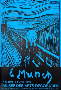 Musée des Arts Décoratifs (The Scream) Poster /// Expressionist Edvard Munch Art