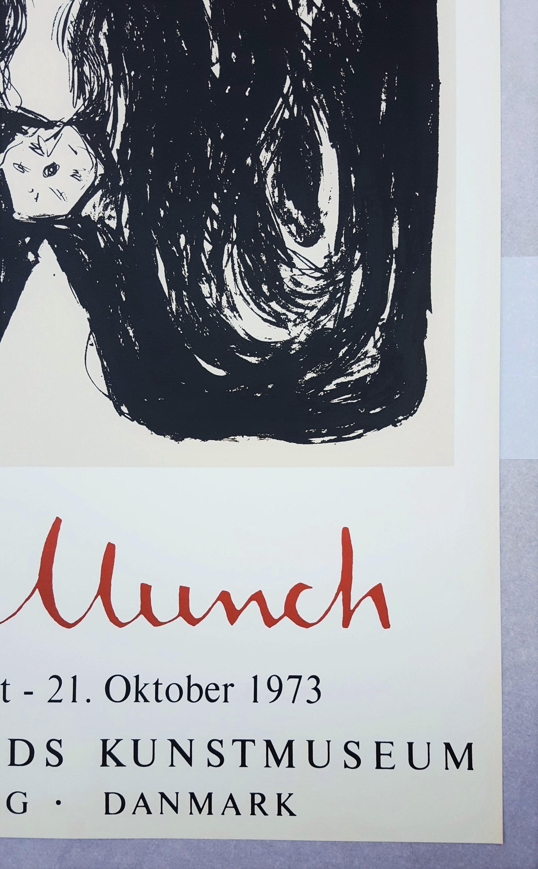 s Kunstmuseum (Die Brosche. Eva Mudocci) Plakat /// Edvard Munch Litho im Angebot 2