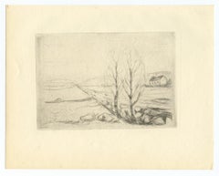 "Norwegian Landscape" original etching