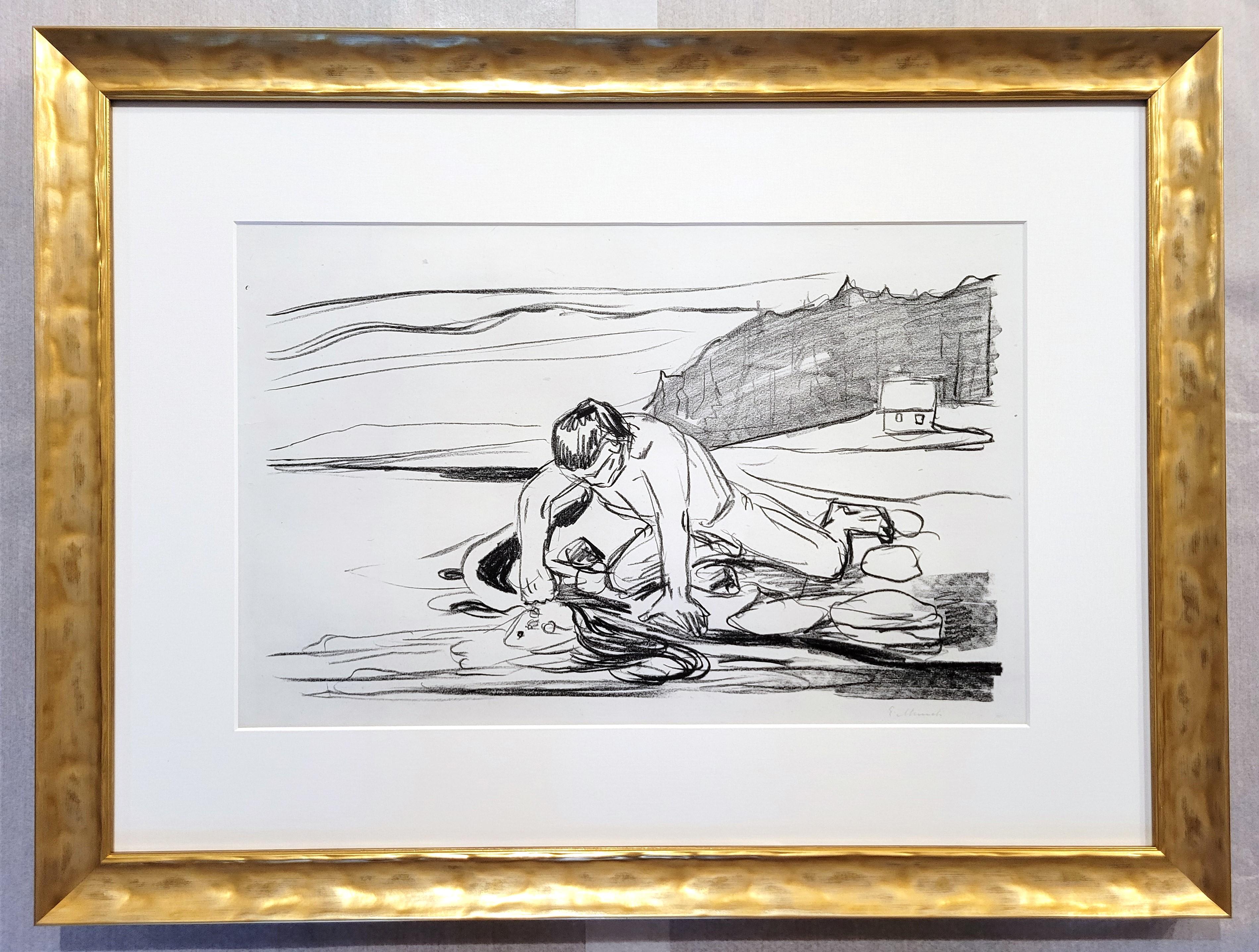 Omegas Død (La muerte de Omega) /// Edvard Munch Alfa y Omega Litografía expresionista en venta 2