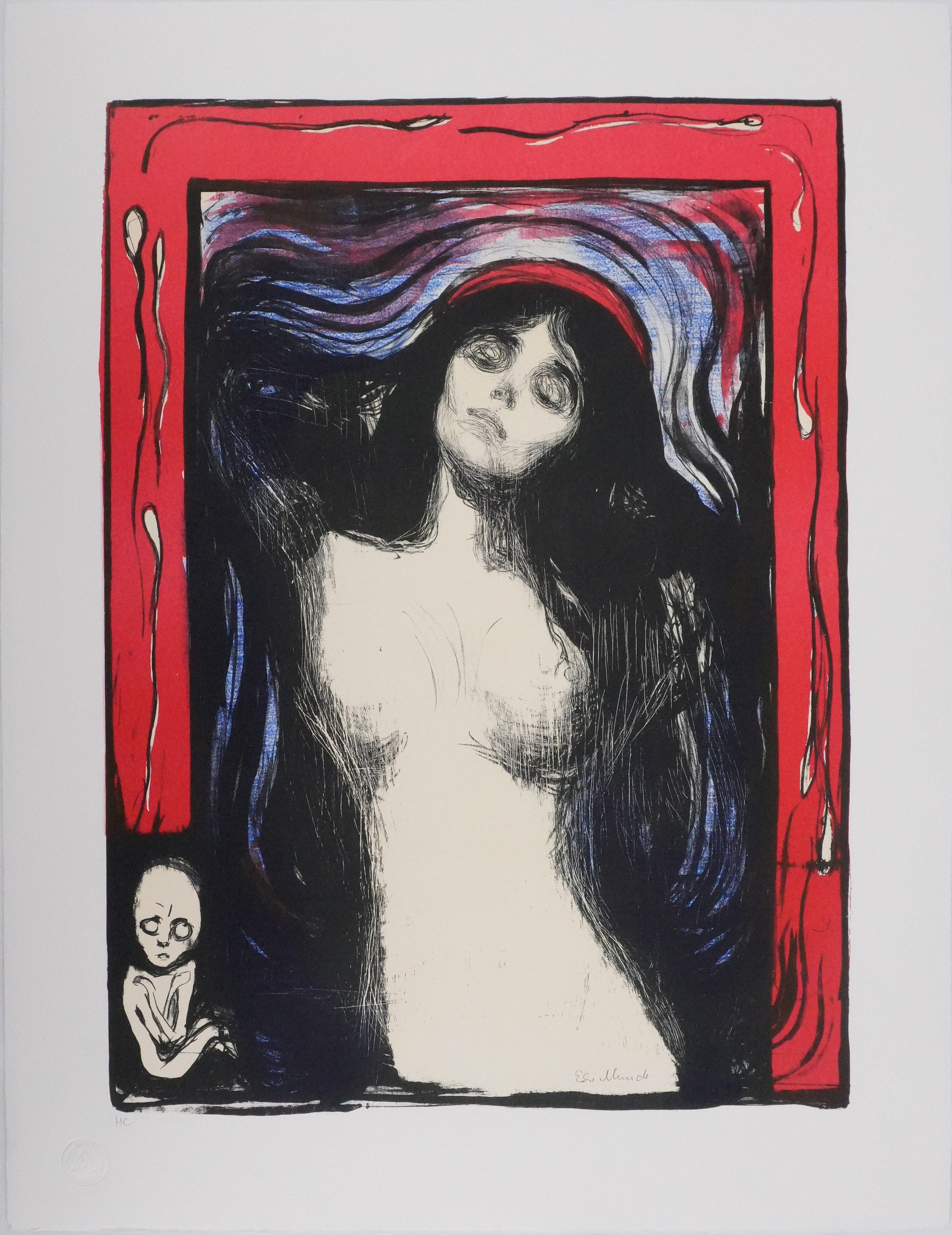 Edvard Munch Portrait Print - The Madonna - Signed Lithograph