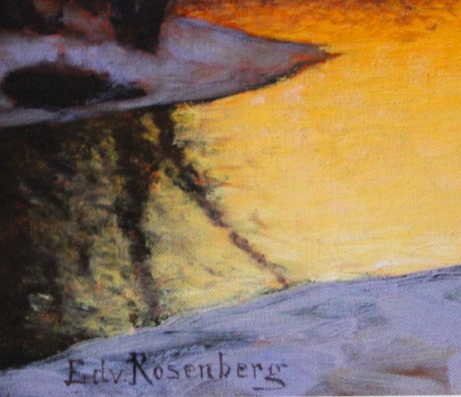 Edvard Axel Rosenberg (Escuela Sueca, 1858-1934)                                     
En muchos sentidos, Edvard Rosenberg fue el pintor sueco arquetípico, nació en Estocolmo en 1858 y asistió a la Academia de Bellas Artes de la misma ciudad.