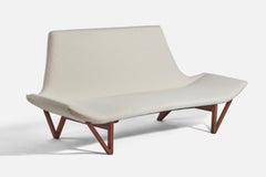 Edvard & Tove Kindt-Larsen, Early & Rare Sofa, Bouclé, Teak, Thorald Madsen 1956