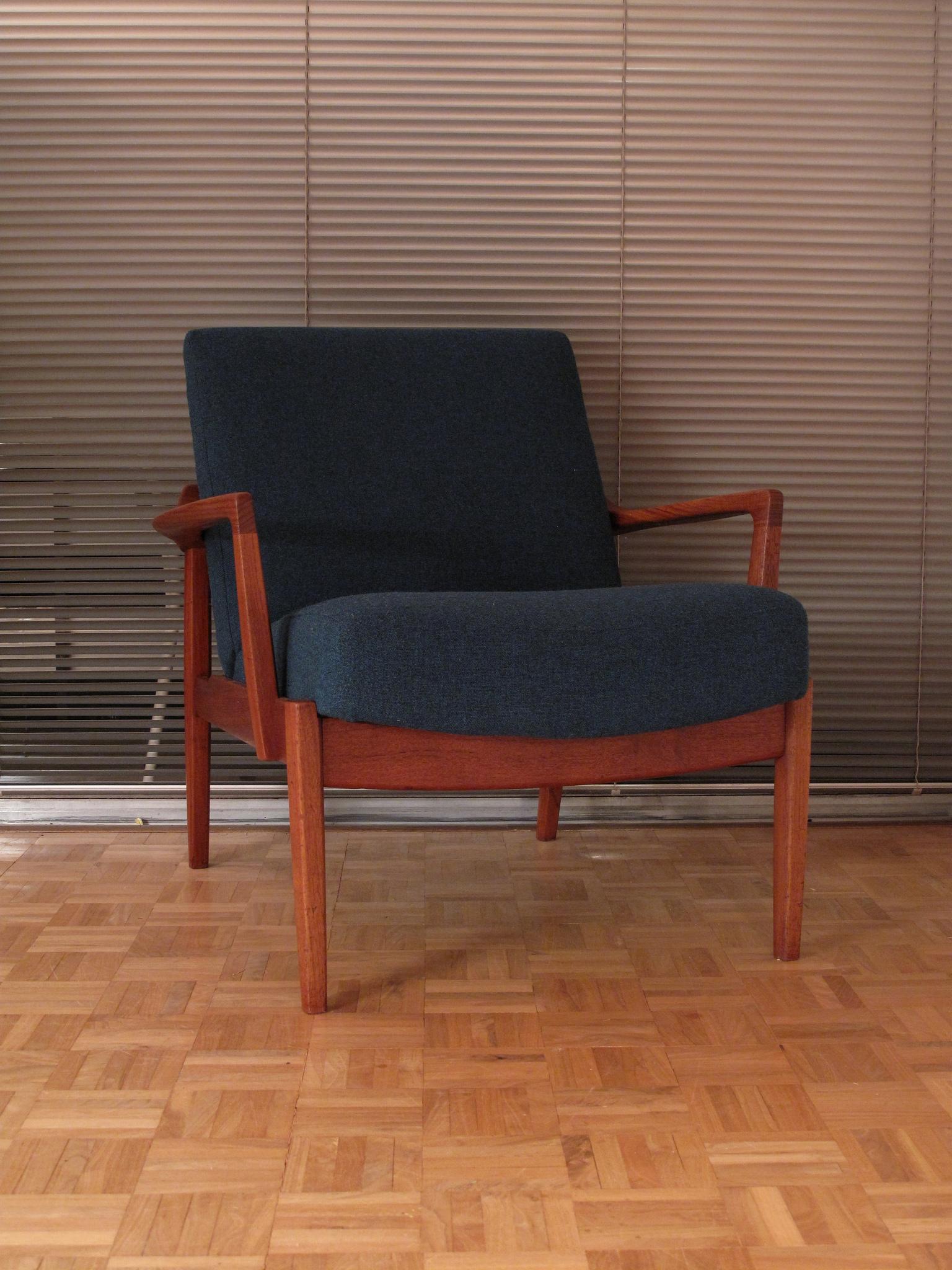Edvard & Tove Kindt Larsen Model 125 Lounge Chair for France & Son 9