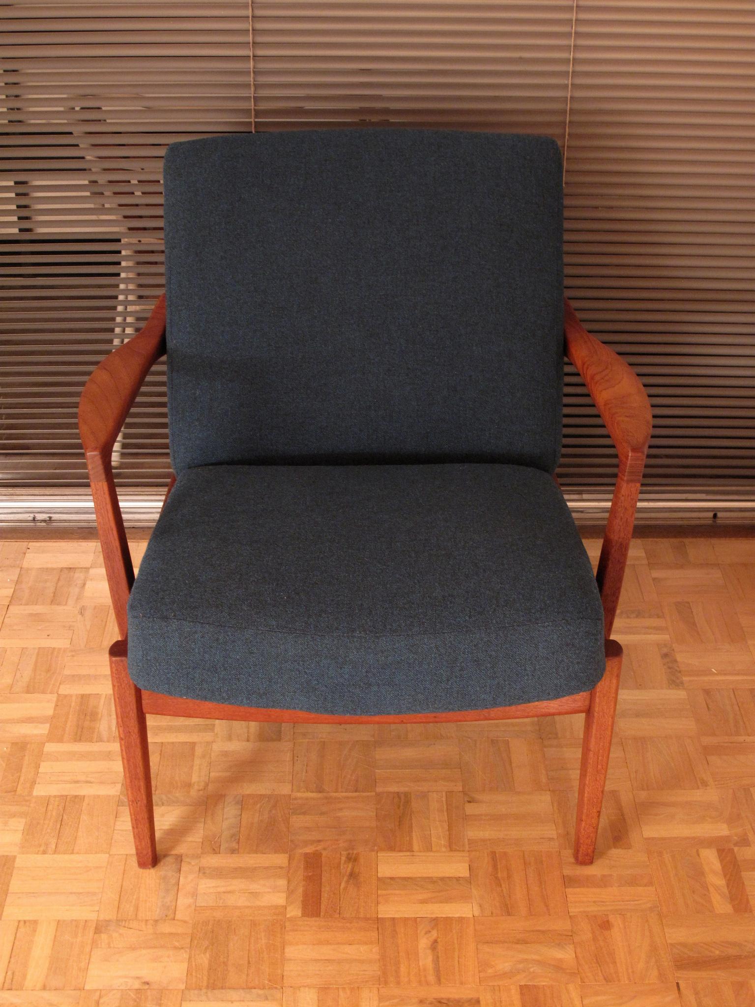 Danish Edvard & Tove Kindt Larsen Model 125 Lounge Chair for France & Son
