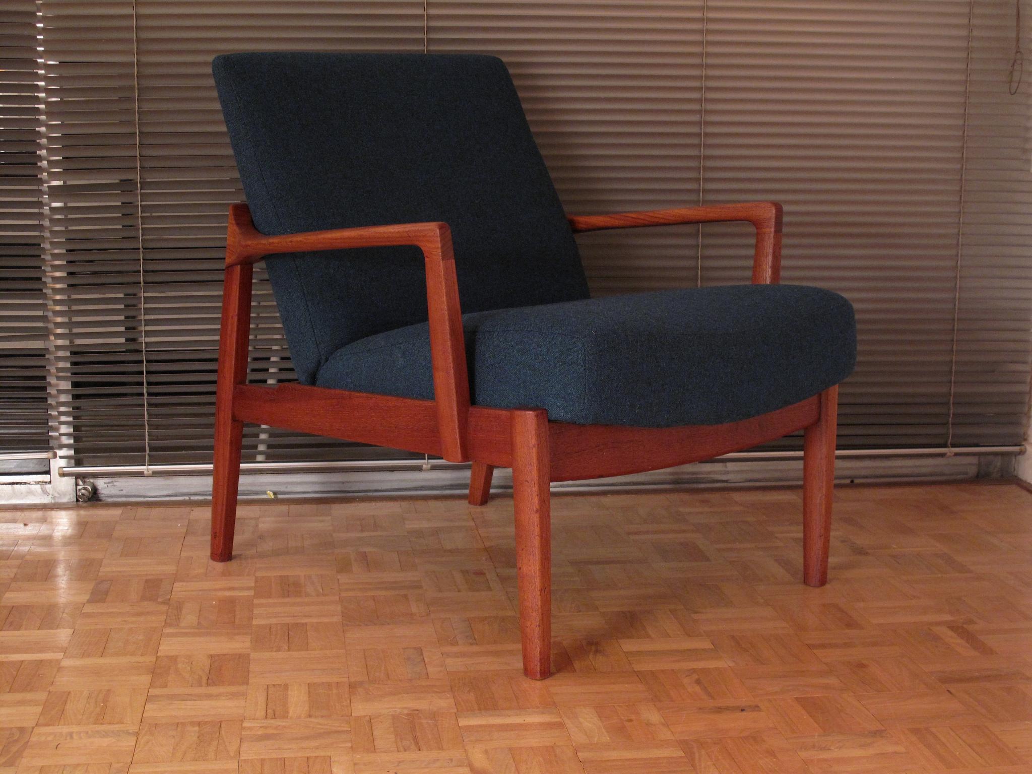 Mid-20th Century Edvard & Tove Kindt Larsen Model 125 Lounge Chair for France & Son