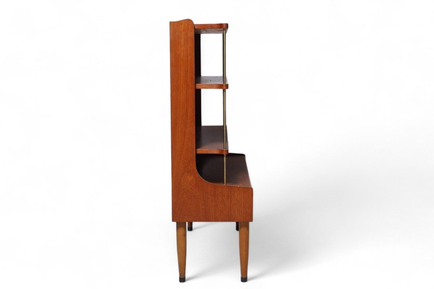 XX secolo Libreria Edvard Valentinsen Model 191 Narrow Teak + Oak in vendita