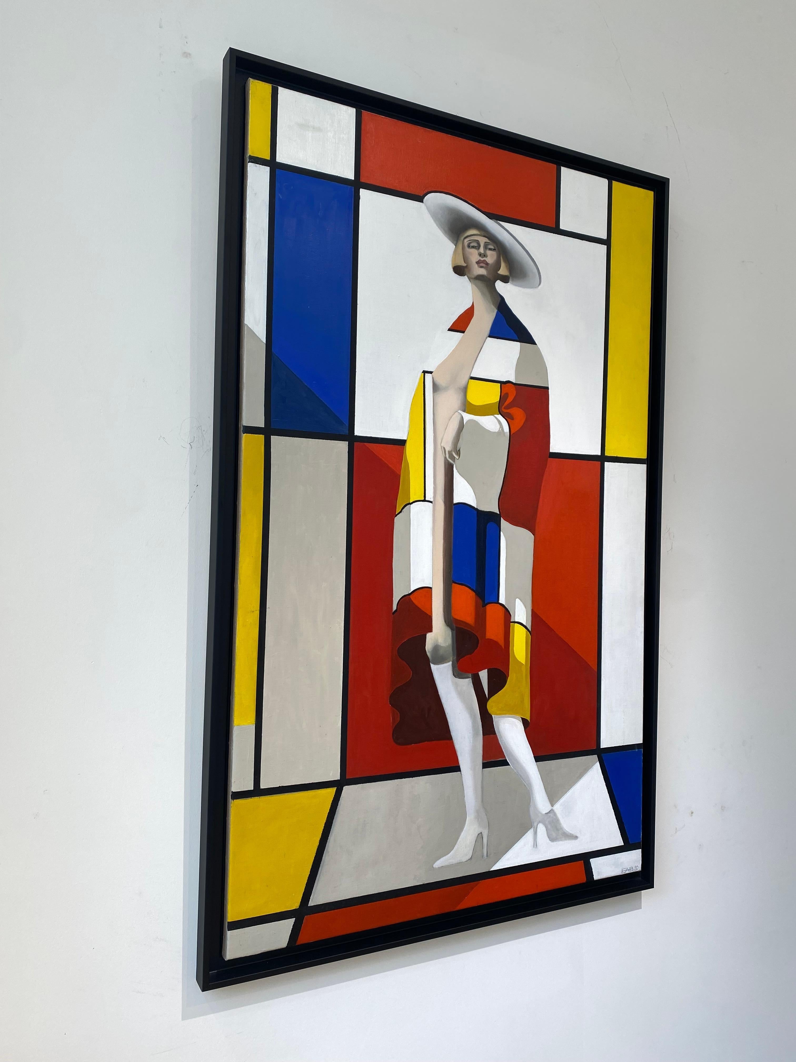 Mme Mondrian - Painting Moderno di Edvarda Braanaas