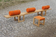 Edvin Helseth: “Trybo”. A pine bench. Manufactured by Trybo and Stange Bruk
