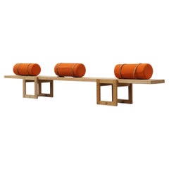 Edvin Helseth: “Trybo”. A pine bench. Manufactured by Trybo and Stange Bruk