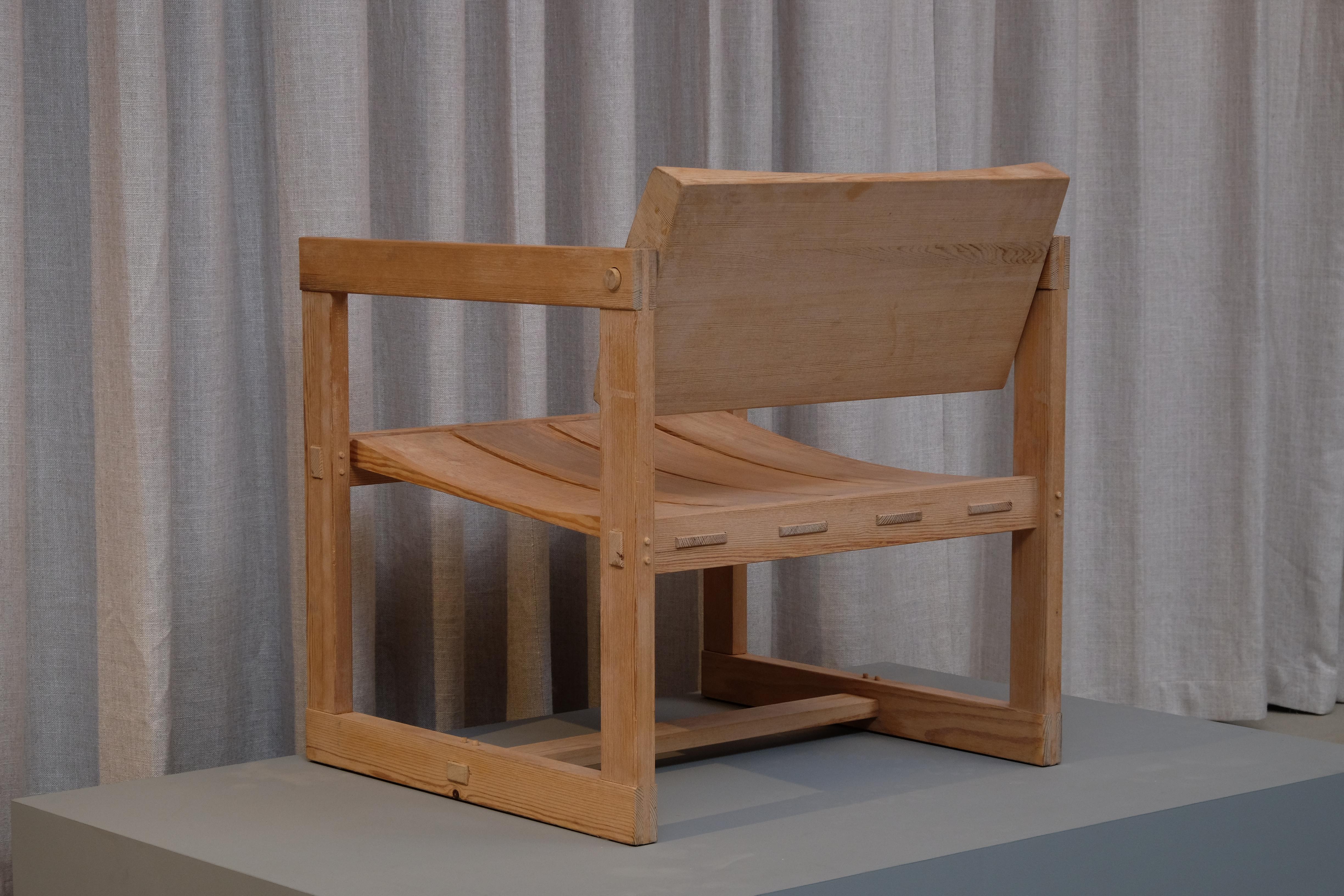 Scandinavian Modern Edvin Helseth “Trybo” Easy Chair by Stange Bruk, Norway, 1960s For Sale