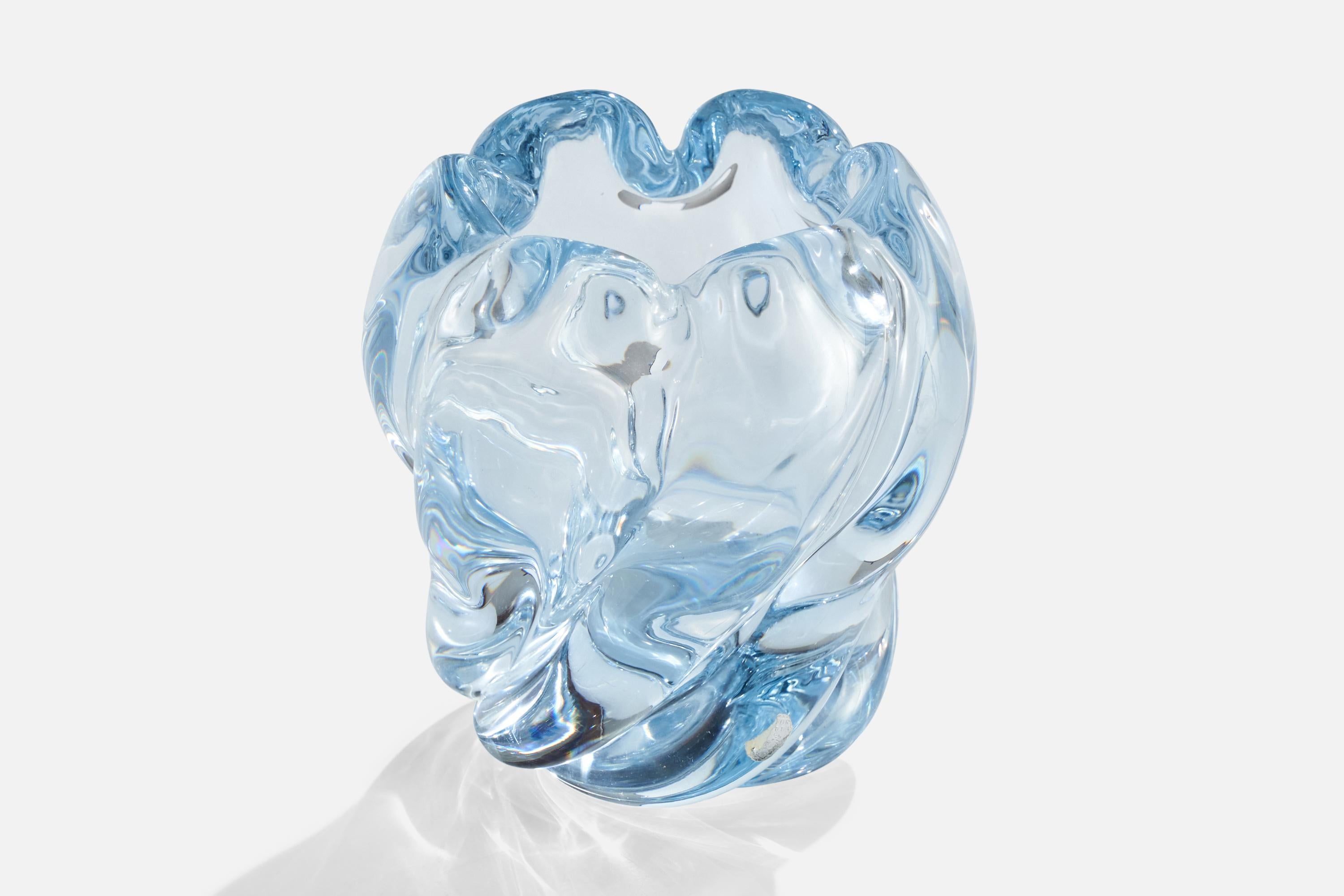 Scandinave moderne Edvin Öhrström, Vase, verre, Suède, années 1940 en vente
