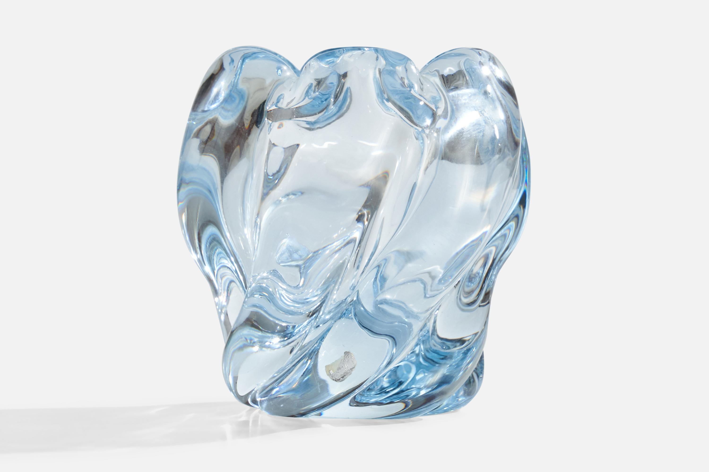 Suédois Edvin Öhrström, Vase, verre, Suède, années 1940 en vente