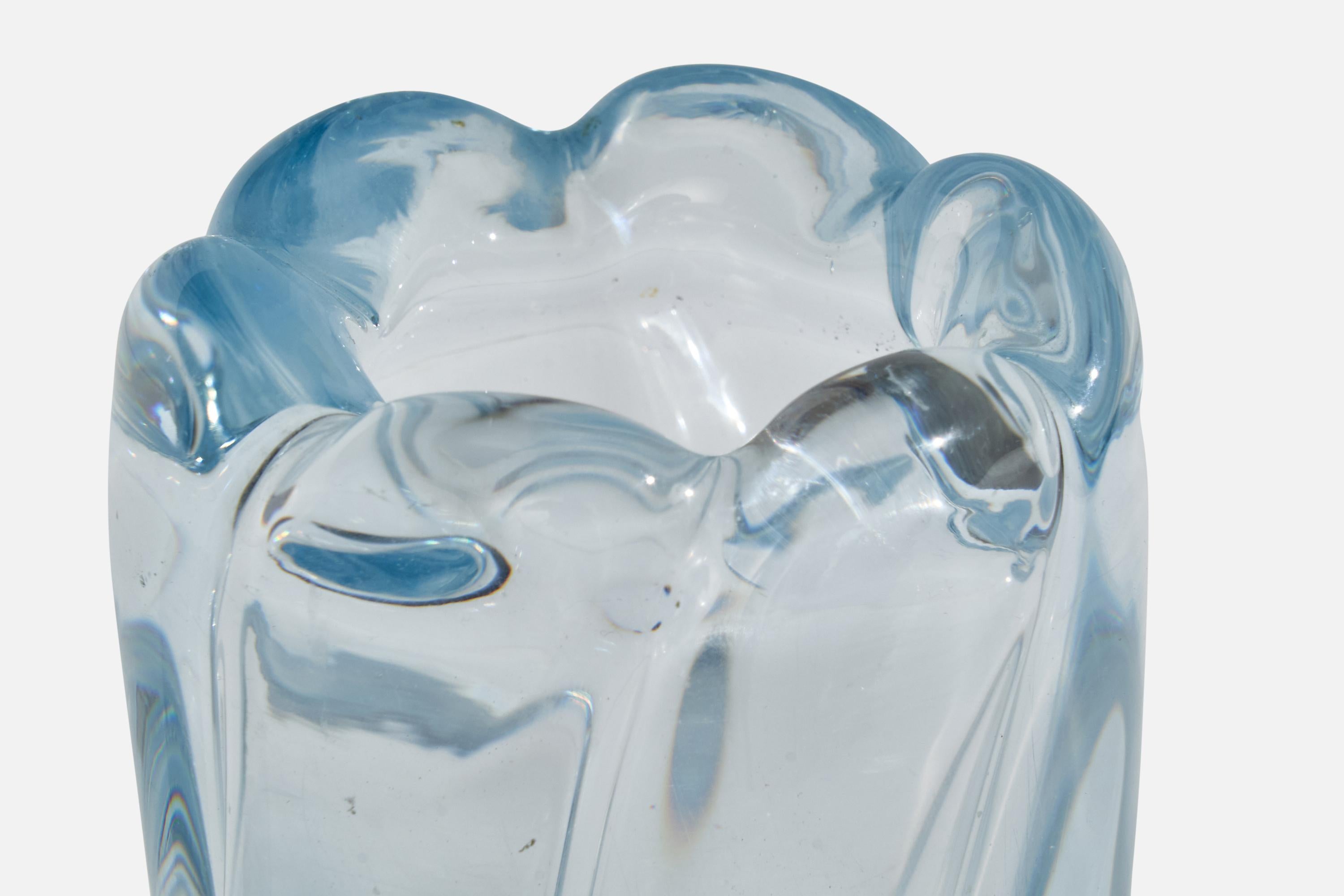 Milieu du XXe siècle Edvin Öhrström, Vase, verre, Suède, années 1940 en vente