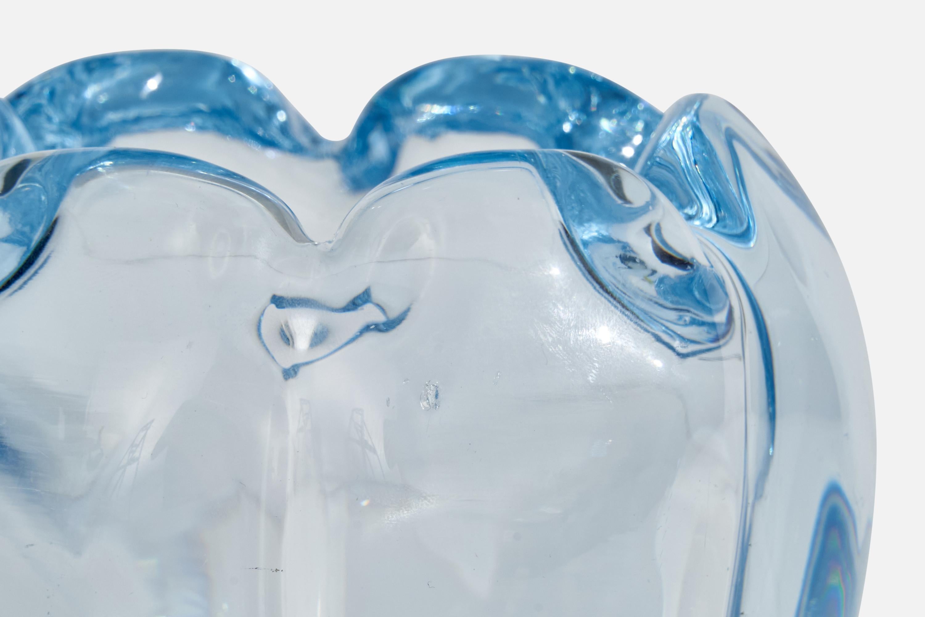 Edvin Öhrström, Vase, Glass, Sweden, 1940s For Sale 1