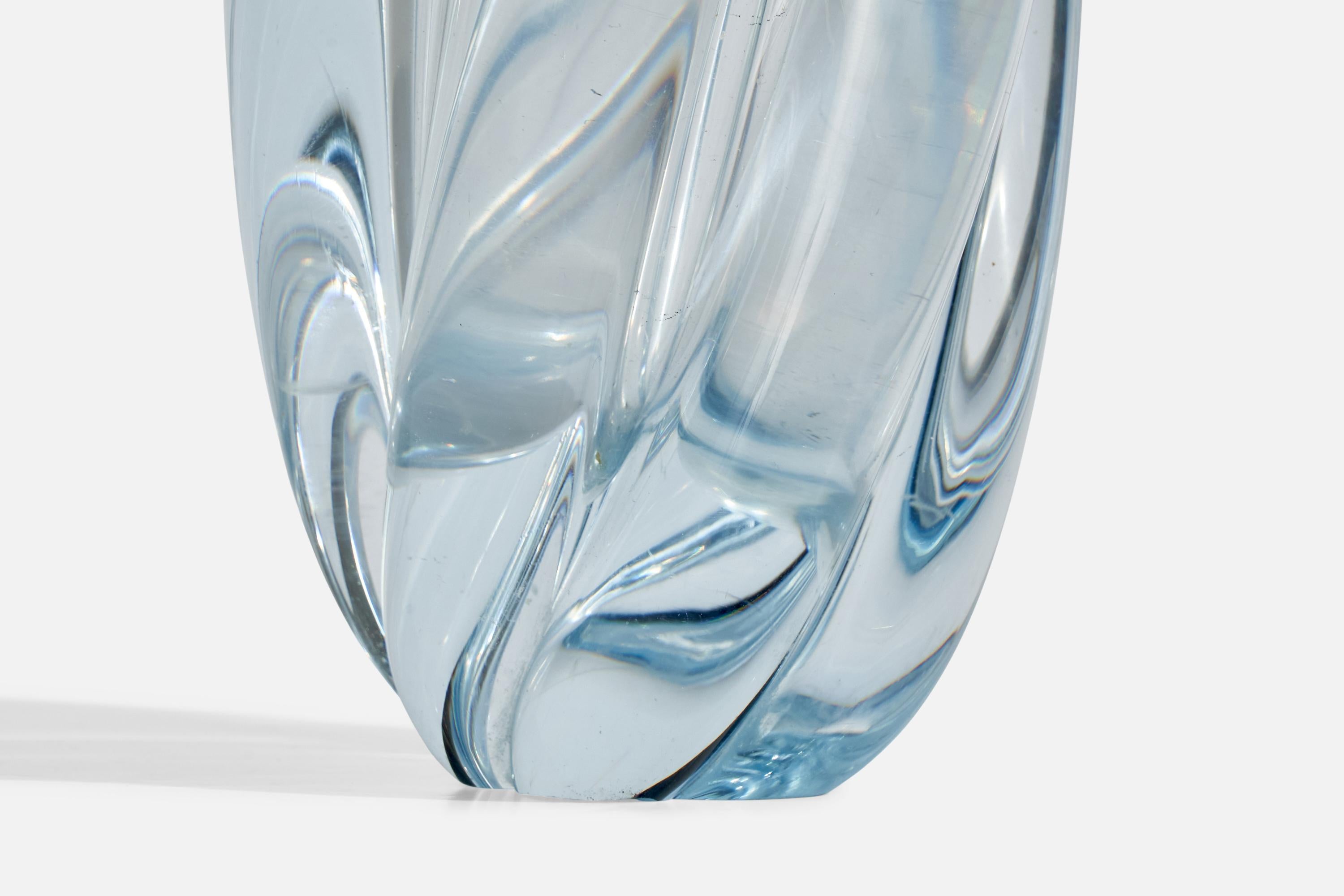 Verre Edvin Öhrström, Vase, verre, Suède, années 1940 en vente