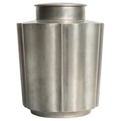 Edvin Ollers Jar with Lid in Pewter Produced in Sweden