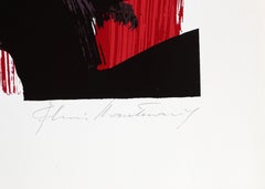 Écran de soie abstrait d'Edvins Strautmanis