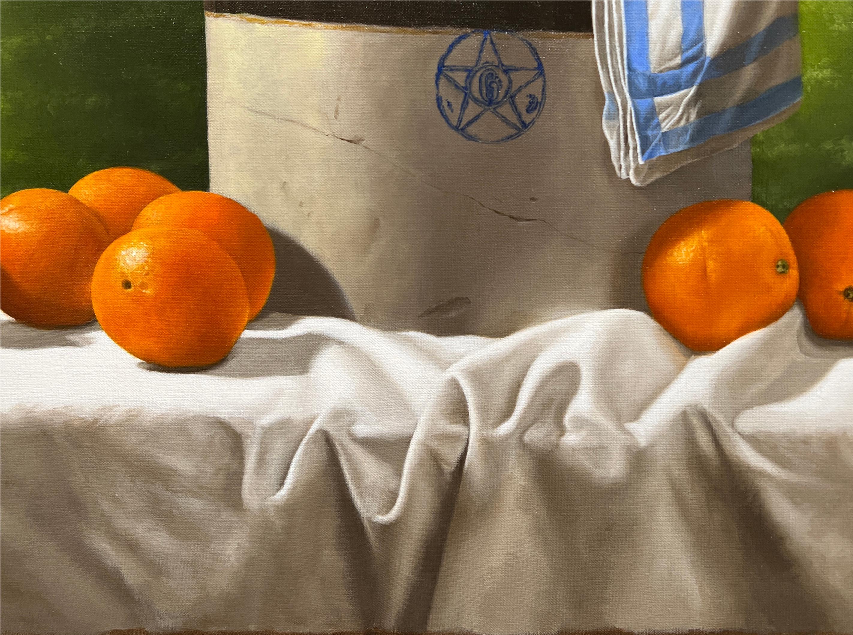 MESA DE OTOÑO, VINTAGE CROCK - Bodegón Contemporáneo / Realismo / Fruta en venta 2