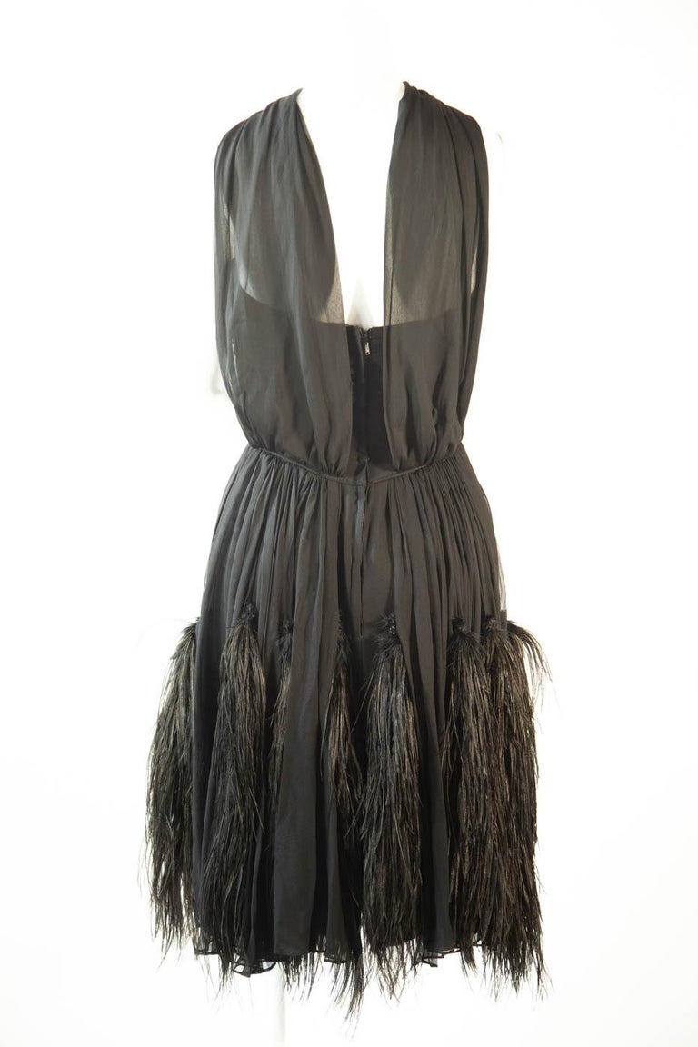 white christmas dresses Cocktail dress with ostrich feathers: Heaven