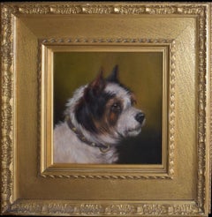 Un terrier blanc et feu ; et Un terrier blanc et marron clair