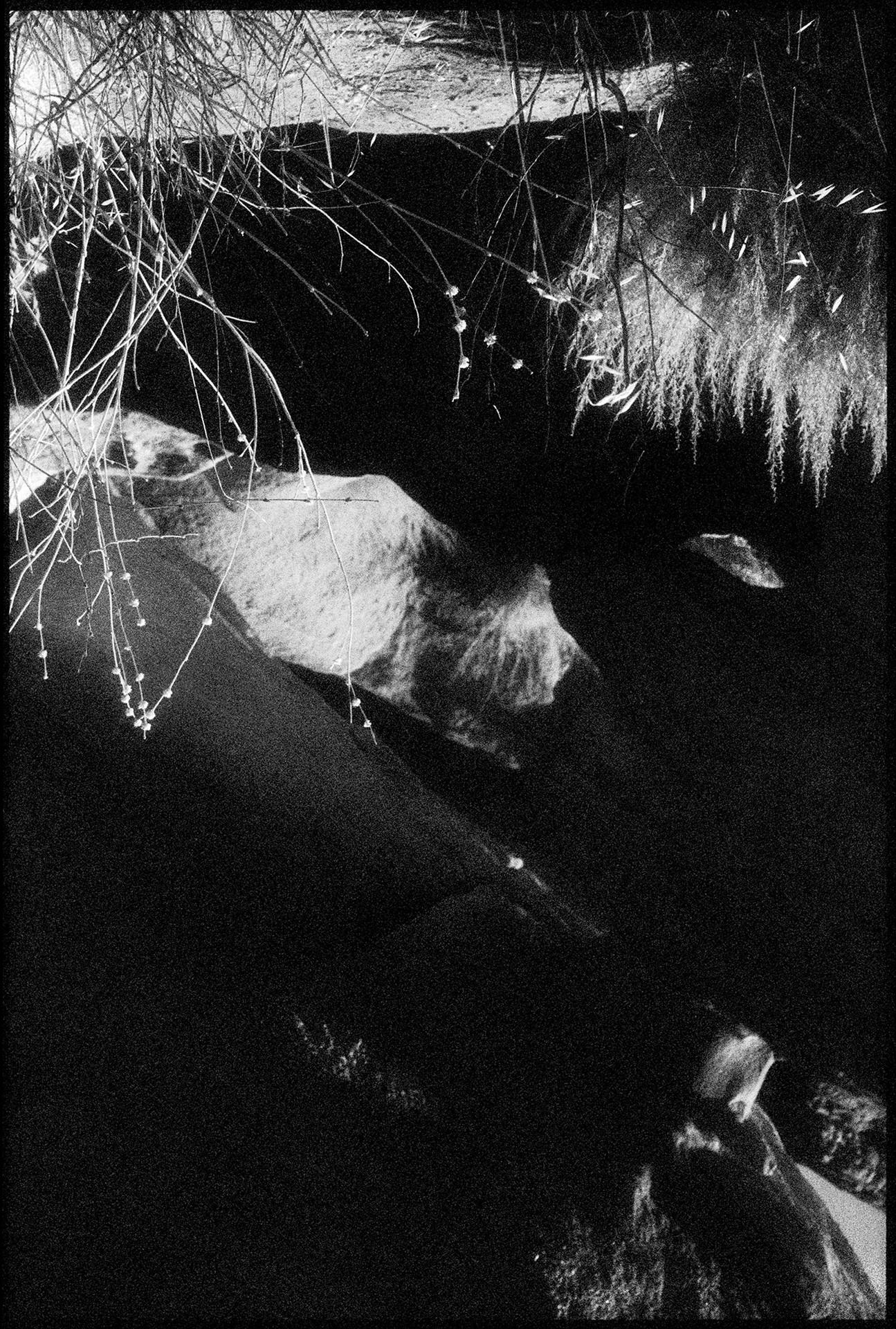 Edward Alfano Landscape Photograph - Vasquez Rocks IV, Agua Dulce, CA - Contemporary Pigment Print (Black+White)