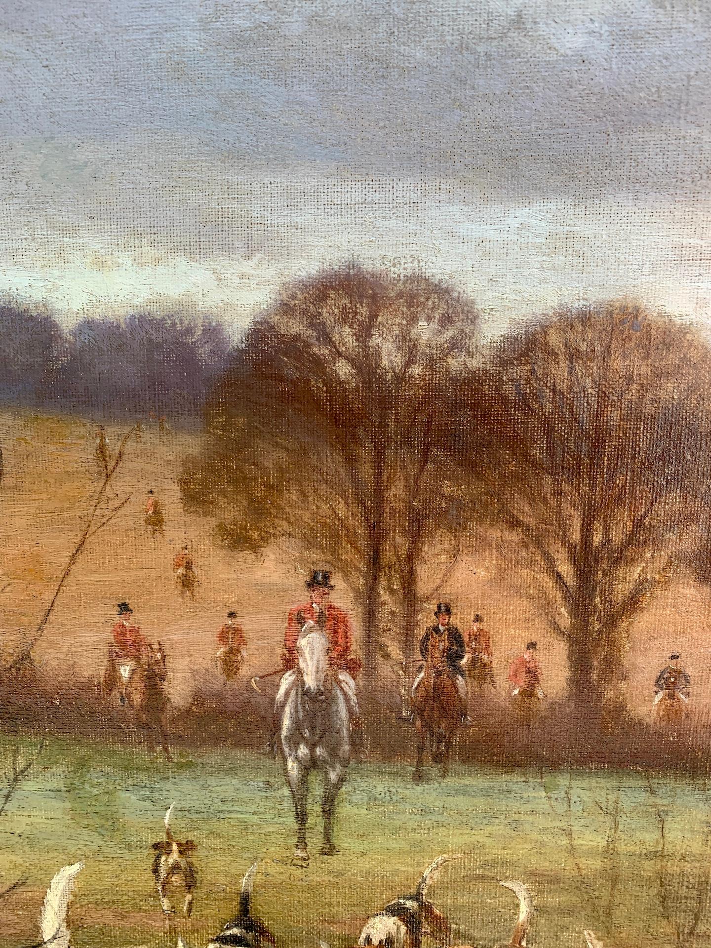 Early 20th-century English oil painting with the subject taken from one of Robert Bloomfield's poems, The Farmers Boy.

