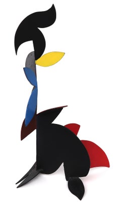 Edward Arcenio Chavez Abstract Painted Metal Sculpture, Mid-Century Modern Art
