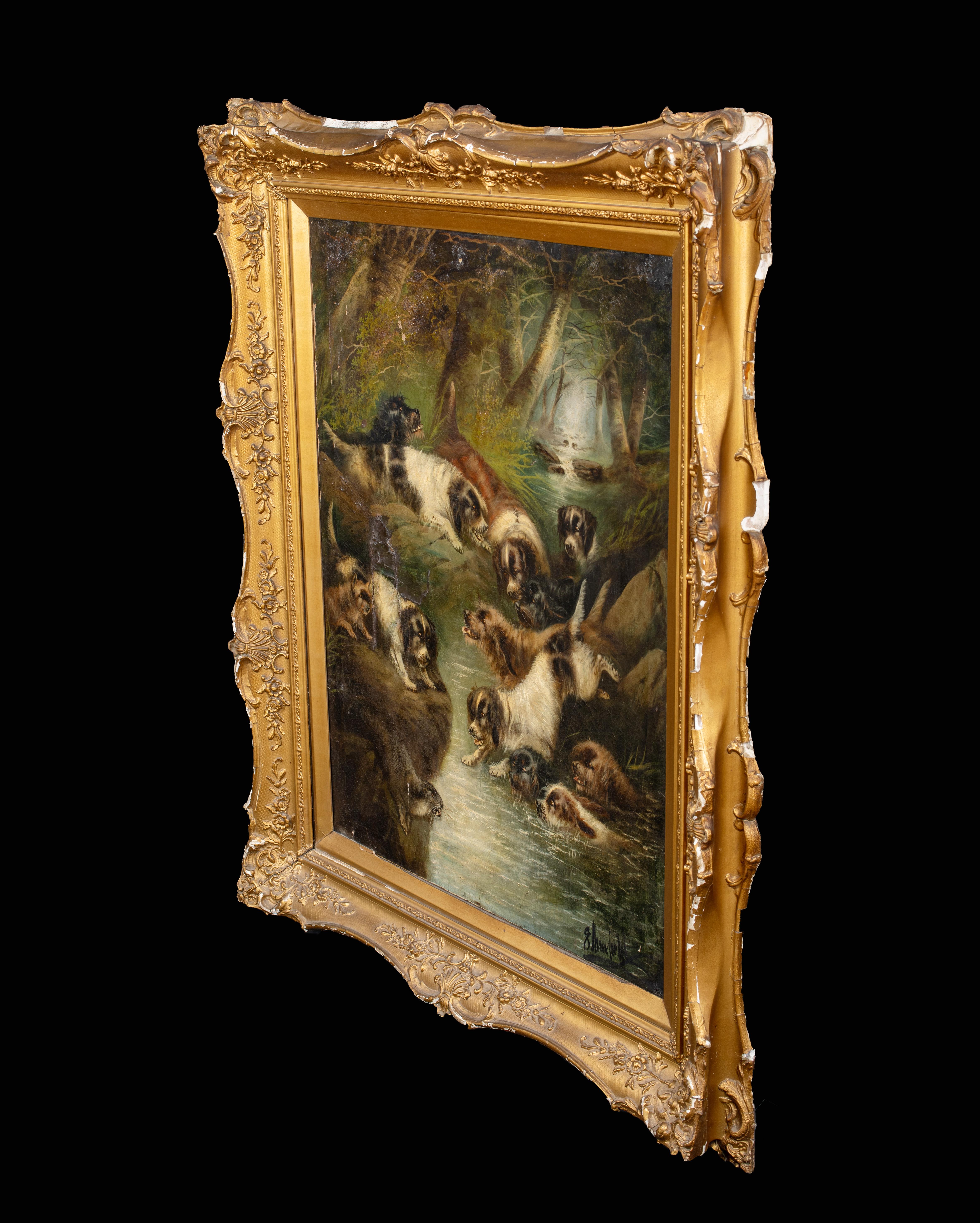 The Otter Hunt, dated 1901 For Sale 2