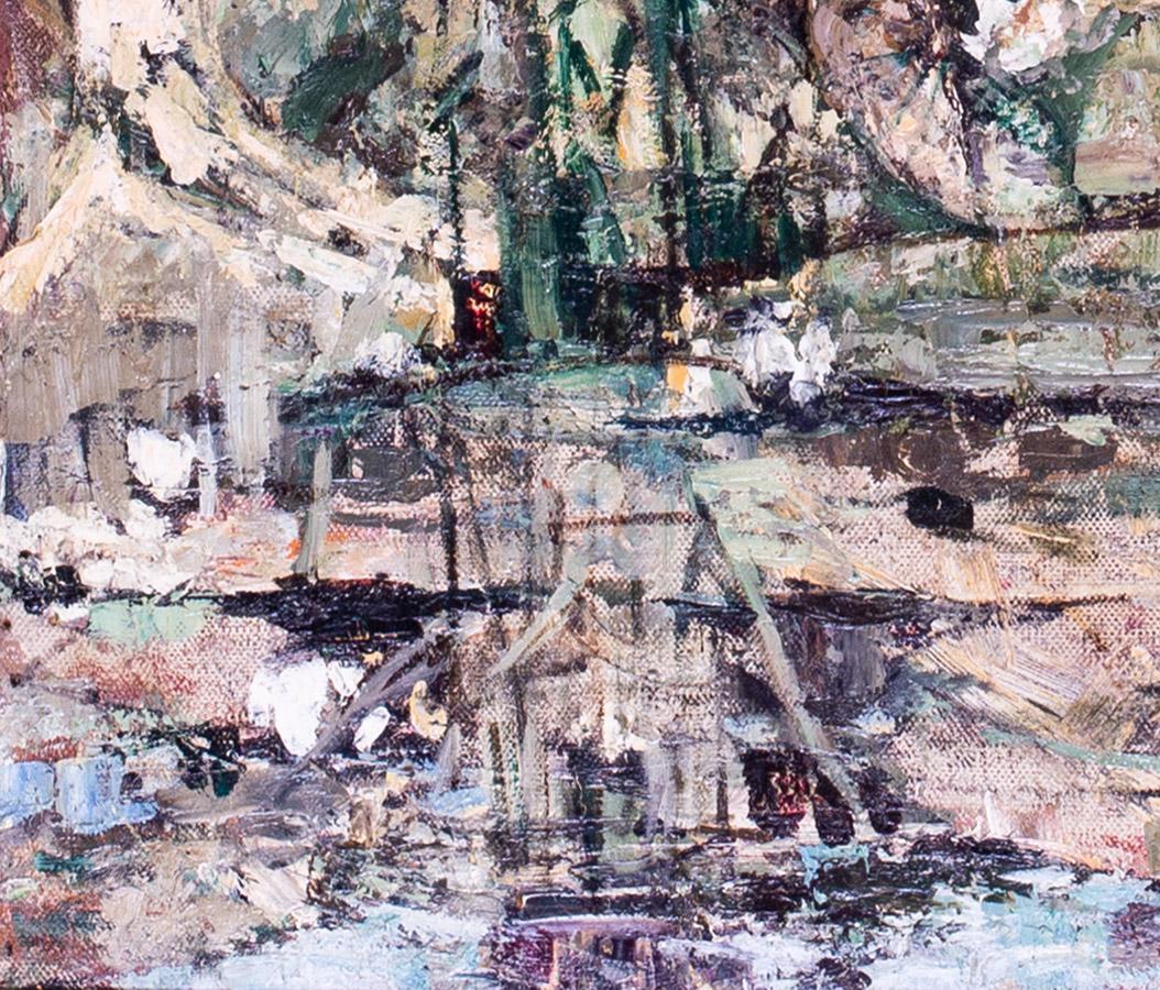 Scottish, early 20th Century expressive large oil painting by Hornel or children 4