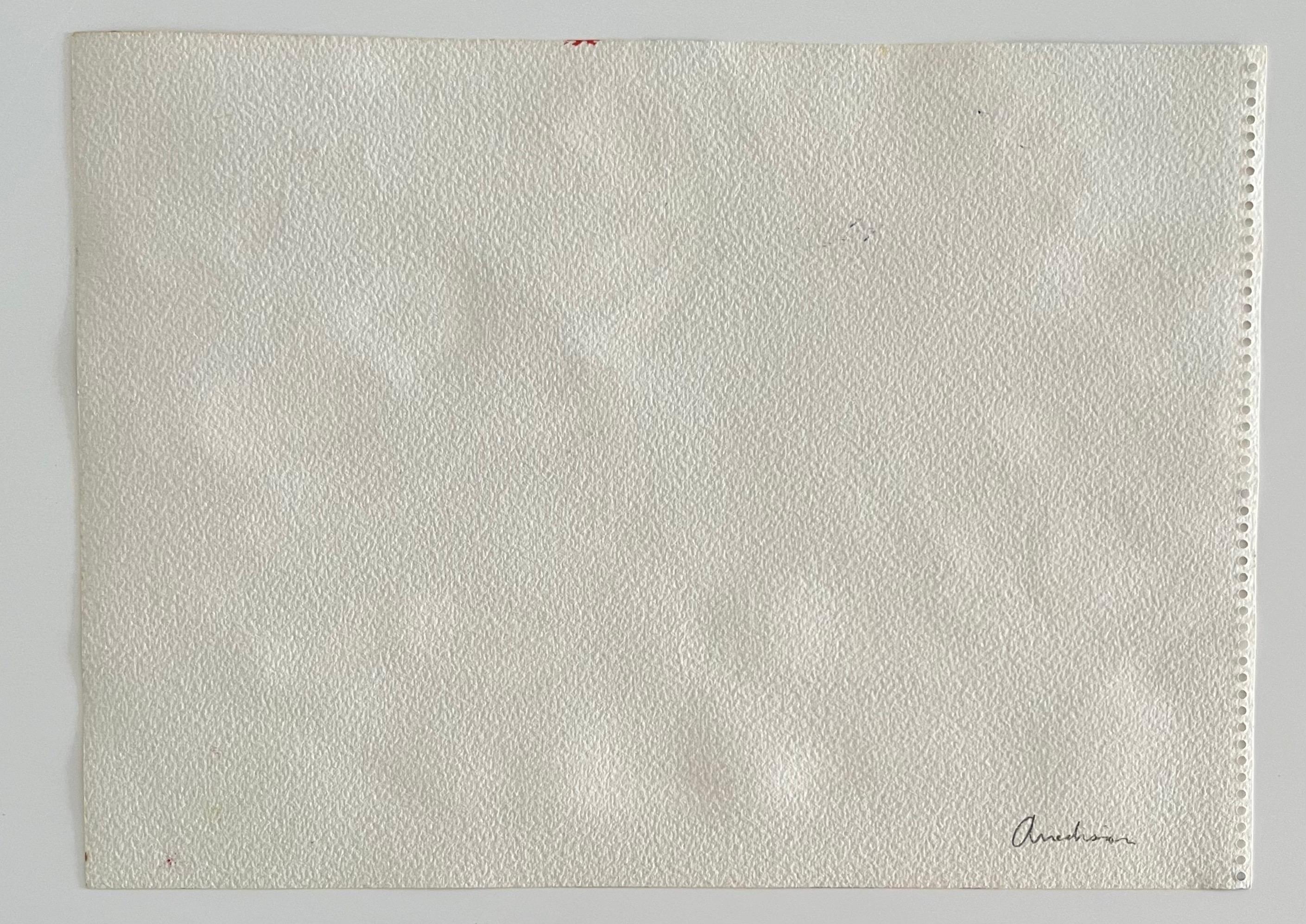 Edward Avedisian Color Field Art, gouache abstraite expressionniste et moderniste en vente 2