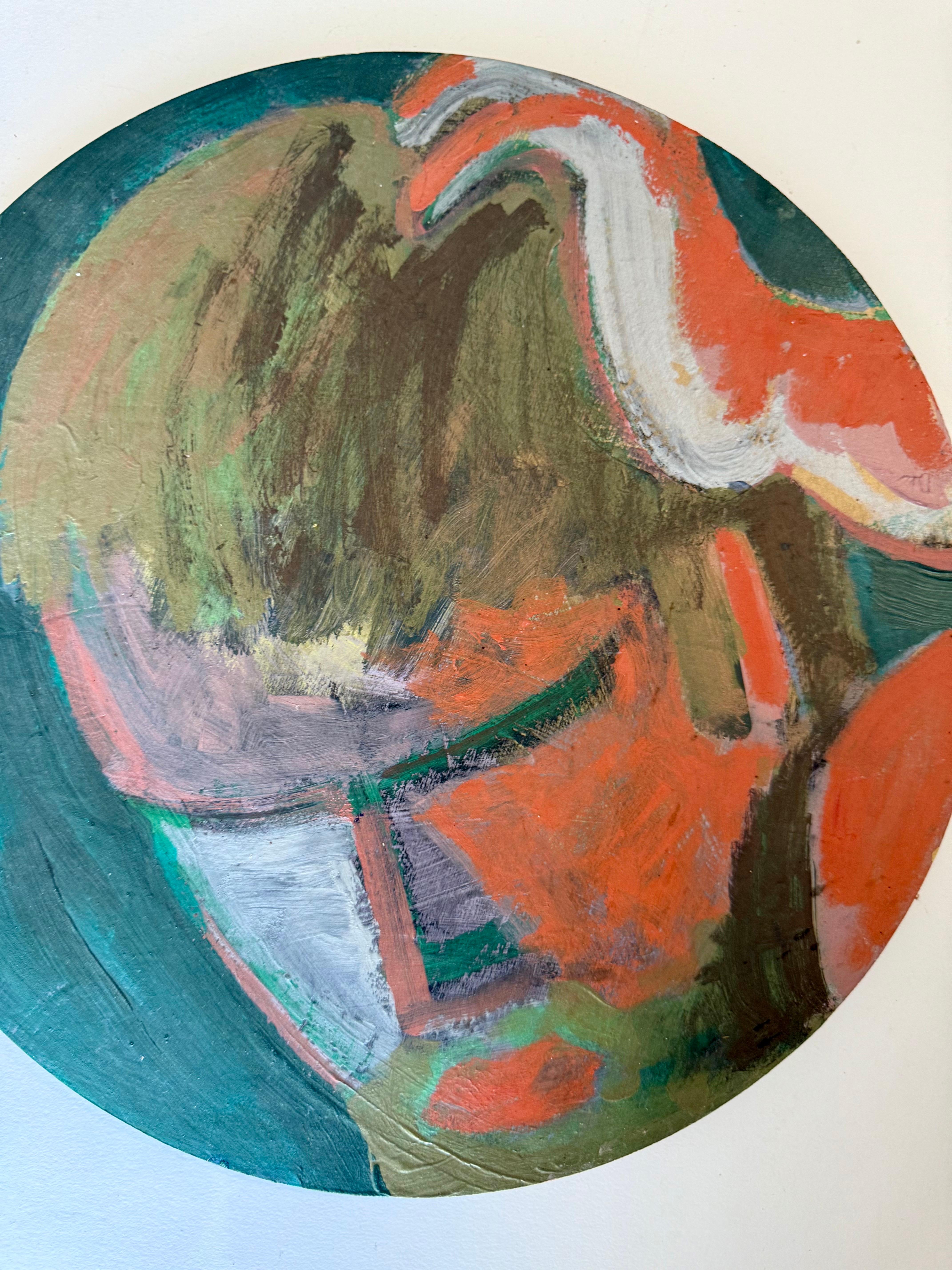 Mod Abstract Expressionist Modernist Edward Avedisian Color Field Oil Painting For Sale 6