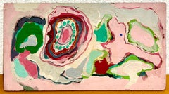 Mod Abstract Expressionist Modernist Oil Painting Edward Avedisian Biomorphic