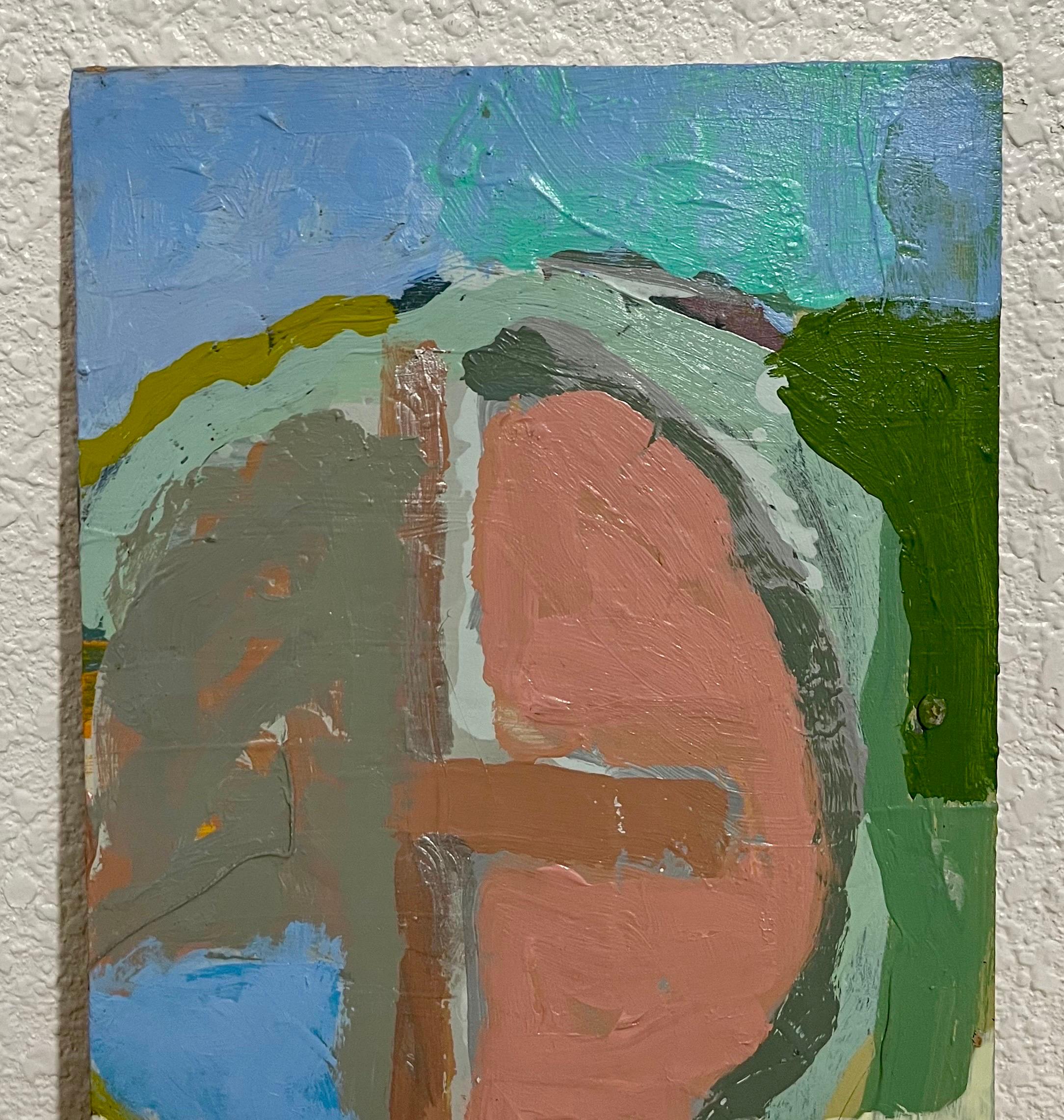 Abstrakt-expressionistisches modernistisches Ölgemälde Edward Avedisian Color Circles im Angebot 3